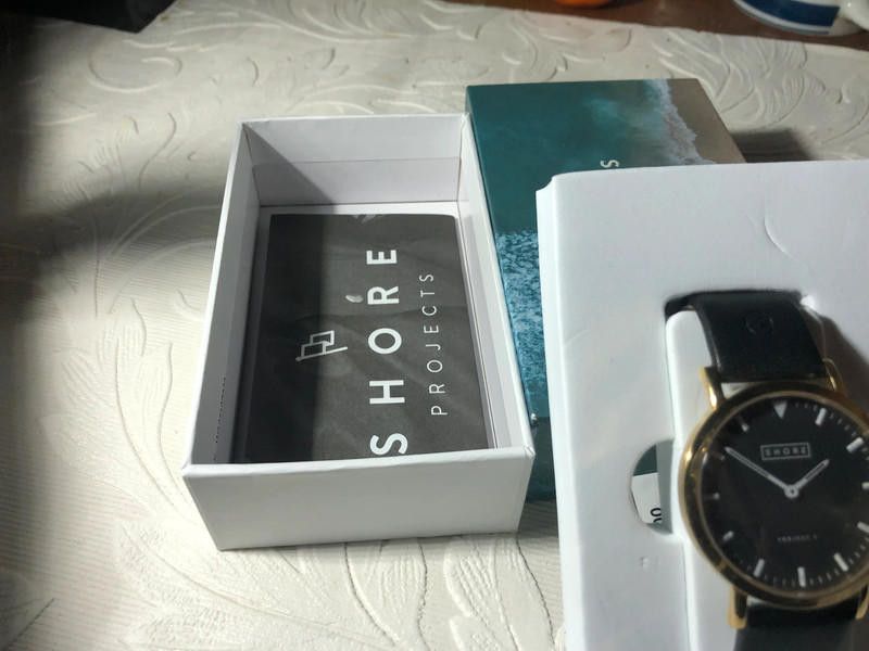 Designer Shore Projects Watch With Black Strap - Unisex Size ONE SIZE - 6 Thumbnail