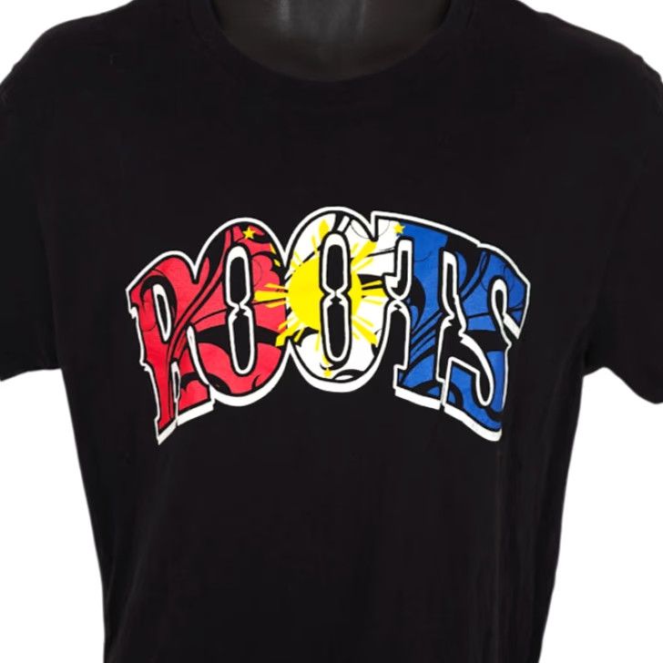 Next Level VINTAGE Filipino Roots T Shirt Mens Size Medium Black Flag Of The Philippines Size US M / EU 48-50 / 2 - 2 Thumbnail