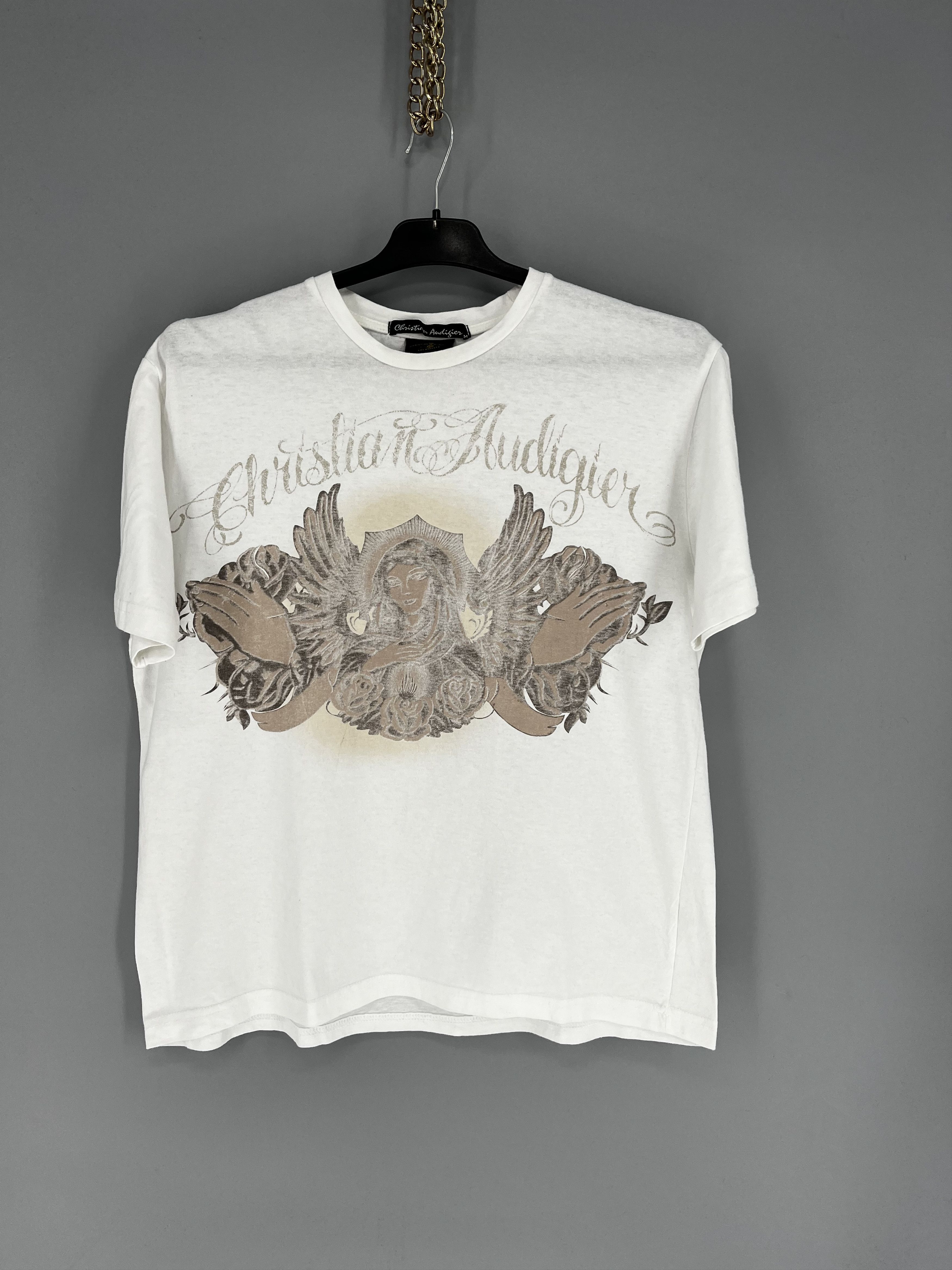 Christian Audigier Vintage Y2K Christian Audigier Women’s T-Shirt Size L / US 10 / IT 46 - 1 Thumbnail