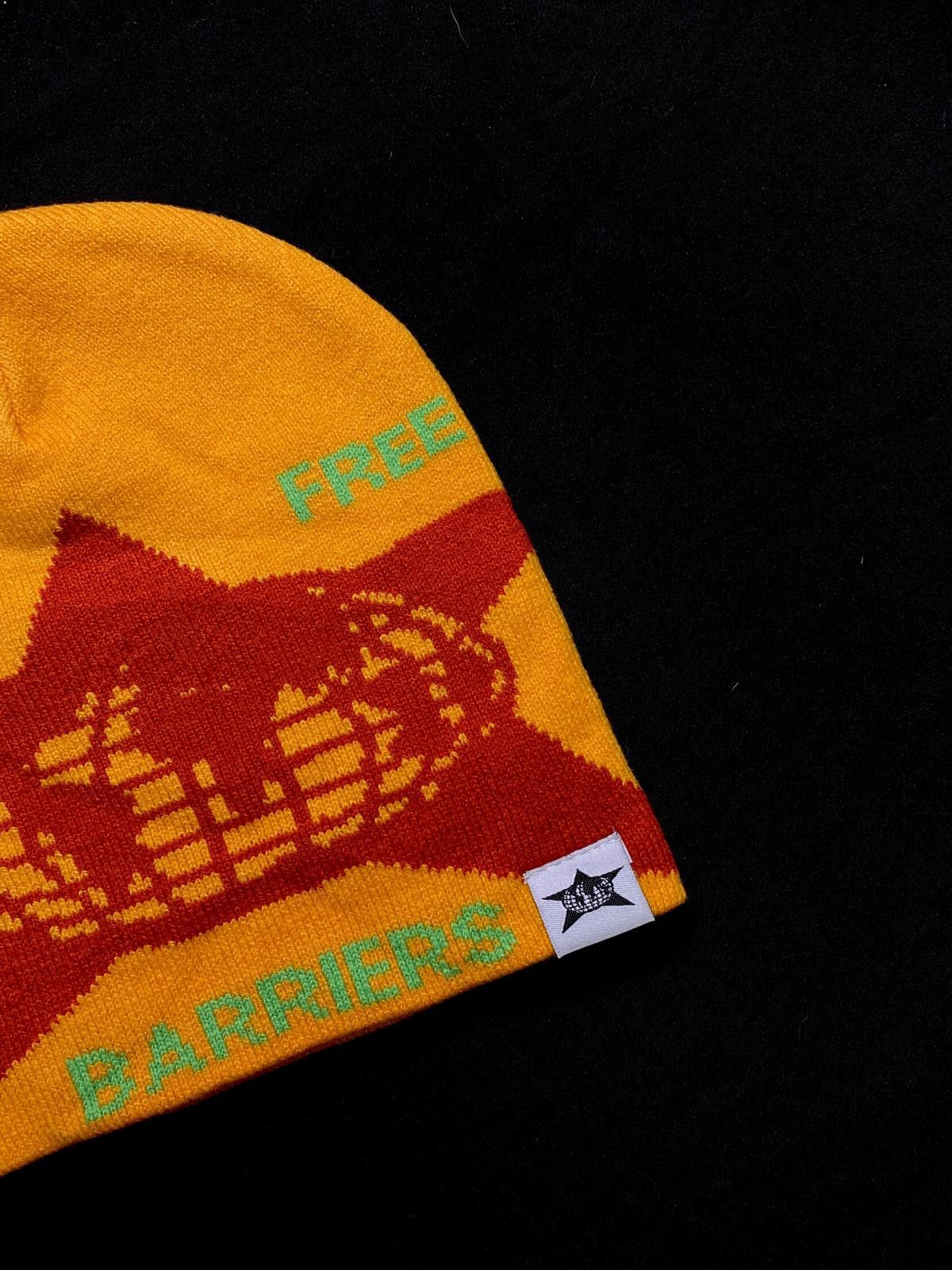 Barriers Rare New Barriers Live Free No Cuff Knit Beanie Hat Yellow Size ONE SIZE - 4 Thumbnail