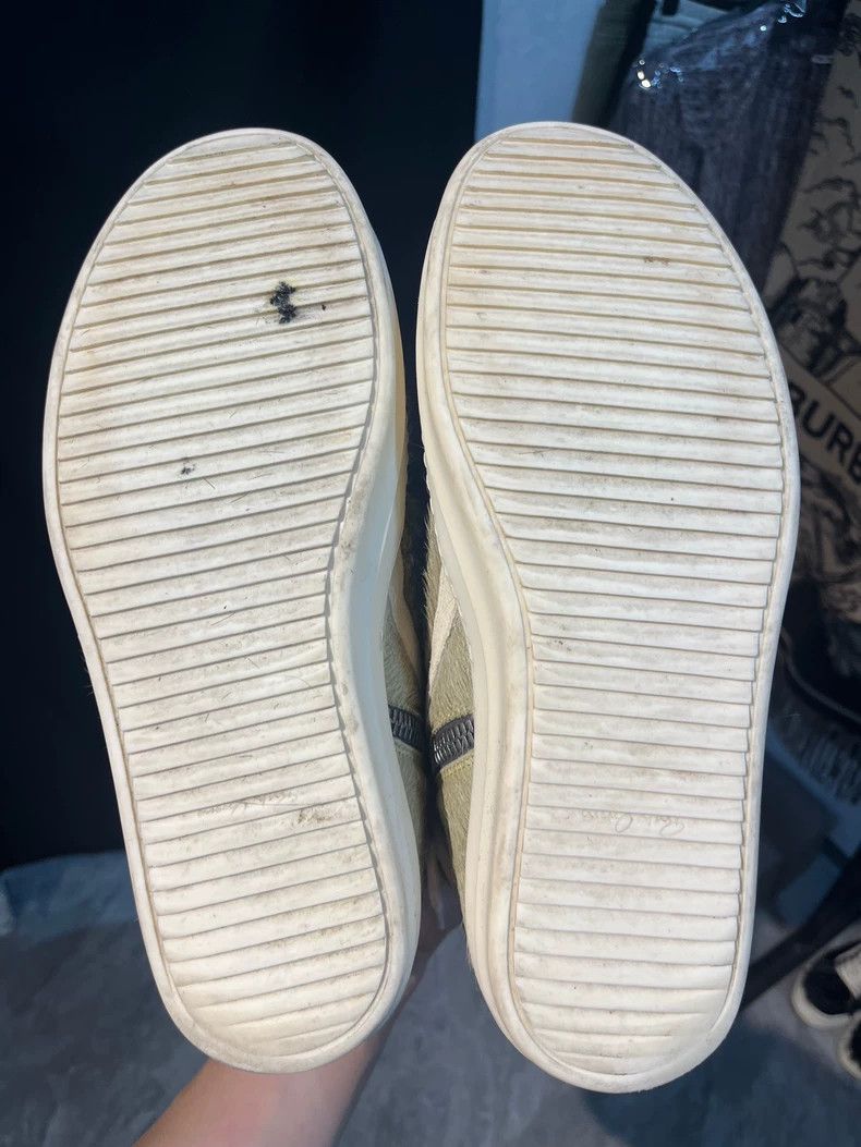 Rick Owens Rick Owens Matcha green horsehair inverted triangle sneake Size US 10 / EU 43 - 6 Thumbnail