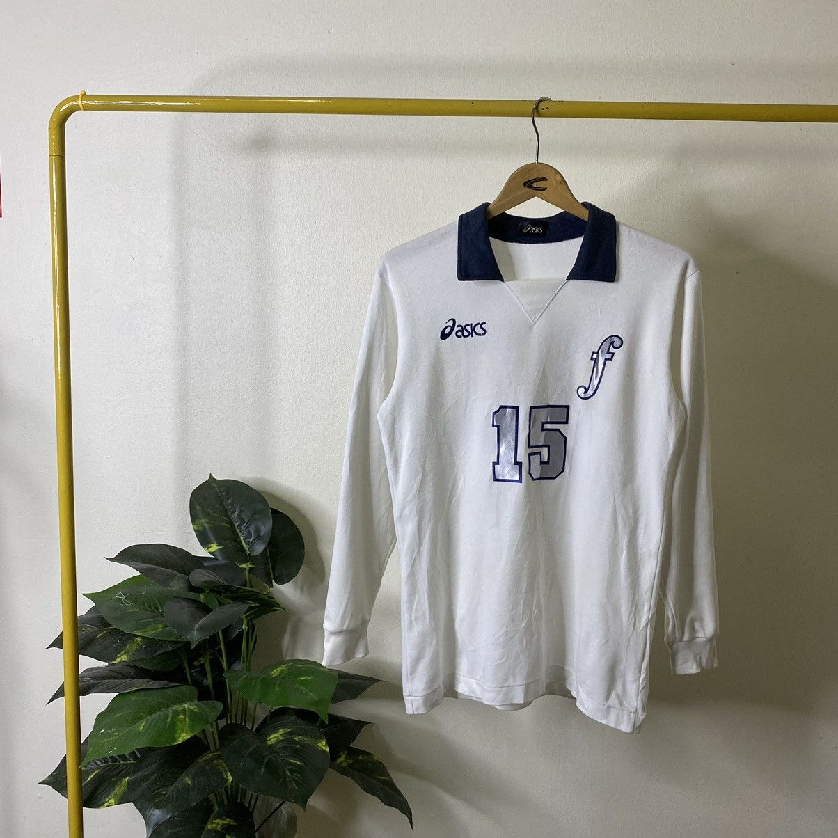 Asics × Vintage Vintage Asics Collar Sharp LS Jersey Blokecore Style Size US M / EU 48-50 / 2 - 1 Thumbnail