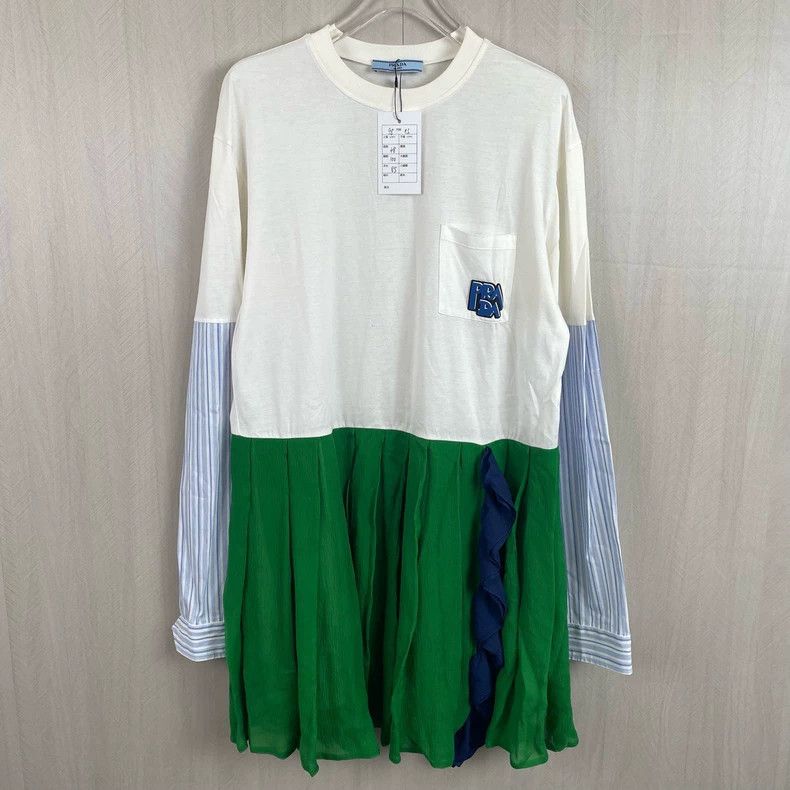 Prada Prada Pure cotton and silk dress 2505-Nextarrow | Grailed