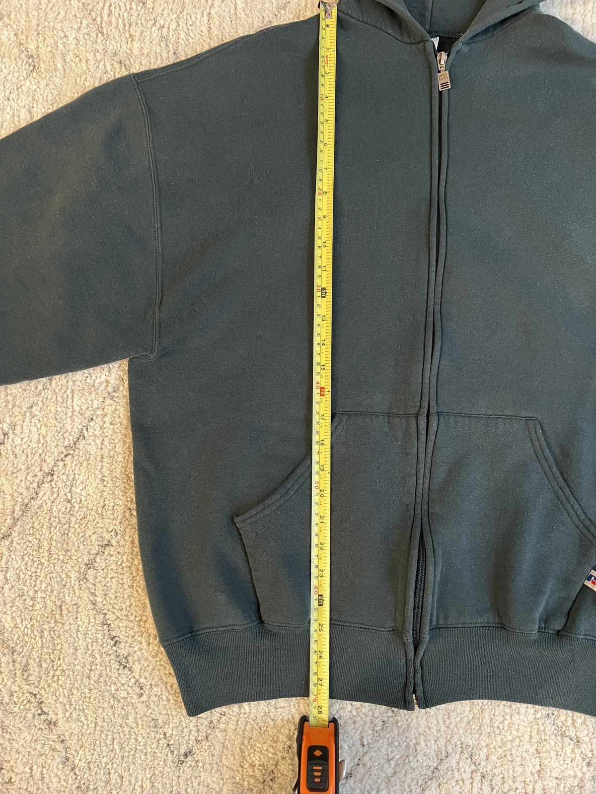 Russell Athletic Vintage Green Russell Athletic Zip Hoodie Size US XL / EU 56 / 4 - 4 Thumbnail