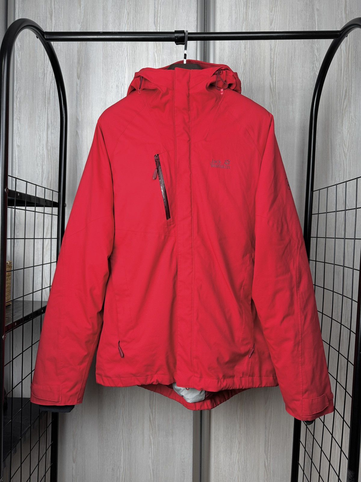 Jack Wolfskin Jack Wolfskin Men Troposphere Ruby Red Winter Down Jacket Size US L / EU 52-54 / 3 - 1 Thumbnail