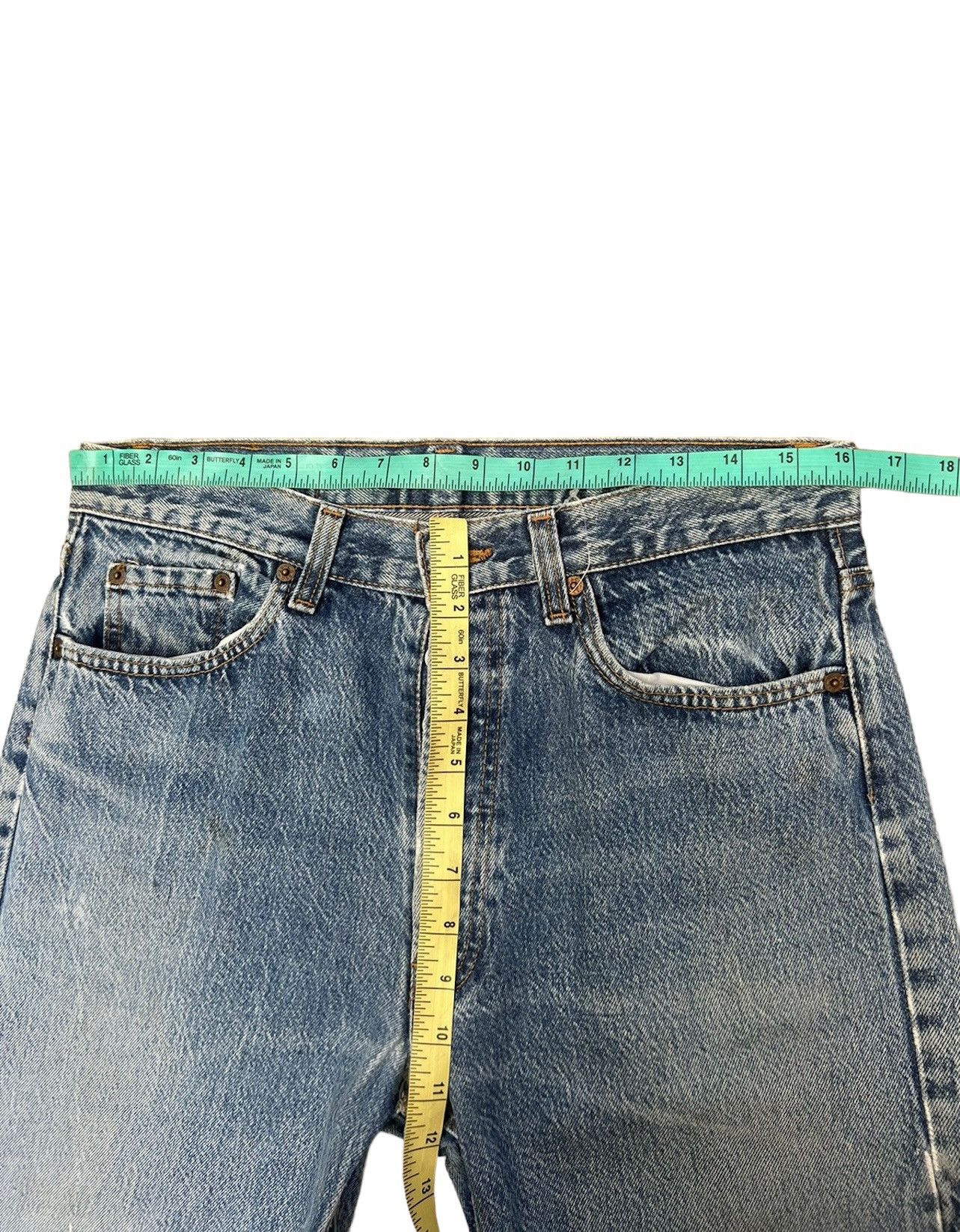 Levi's Vintage 80s Levi’s 501 Jeans Usa Ageing Faded Denim Size US 32 / EU 48 - 3 Thumbnail