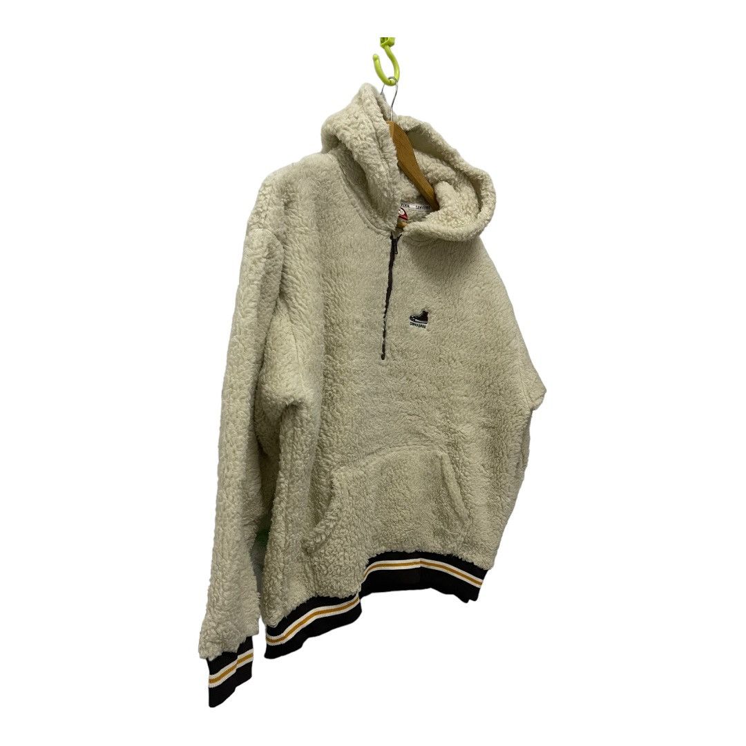 Converse Vtg Converse "Chuck Taylor" Sherpa Fleece Half-Zip Hoodie Size US L / EU 52-54 / 3 - 5 Thumbnail