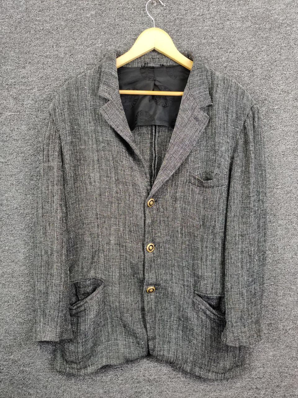 Versace Vintage 90s Versace Classic V2 Single Breasted Blazer Size US L / EU 52-54 / 3 - 1 Thumbnail