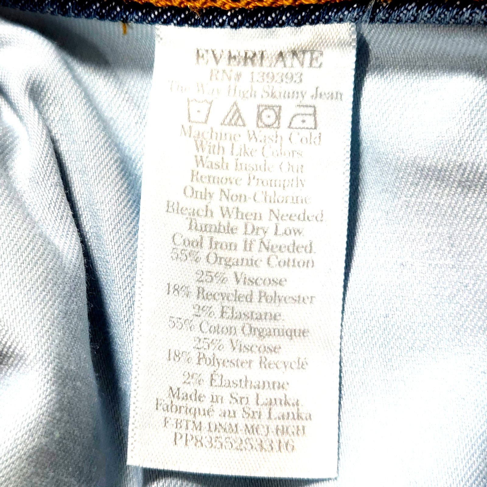 Everlane NWOT Everlane The Way-High Skinny Jeans Sz. 26x28 Indigo Size 26" / US 2 / IT 38 - 11 Thumbnail