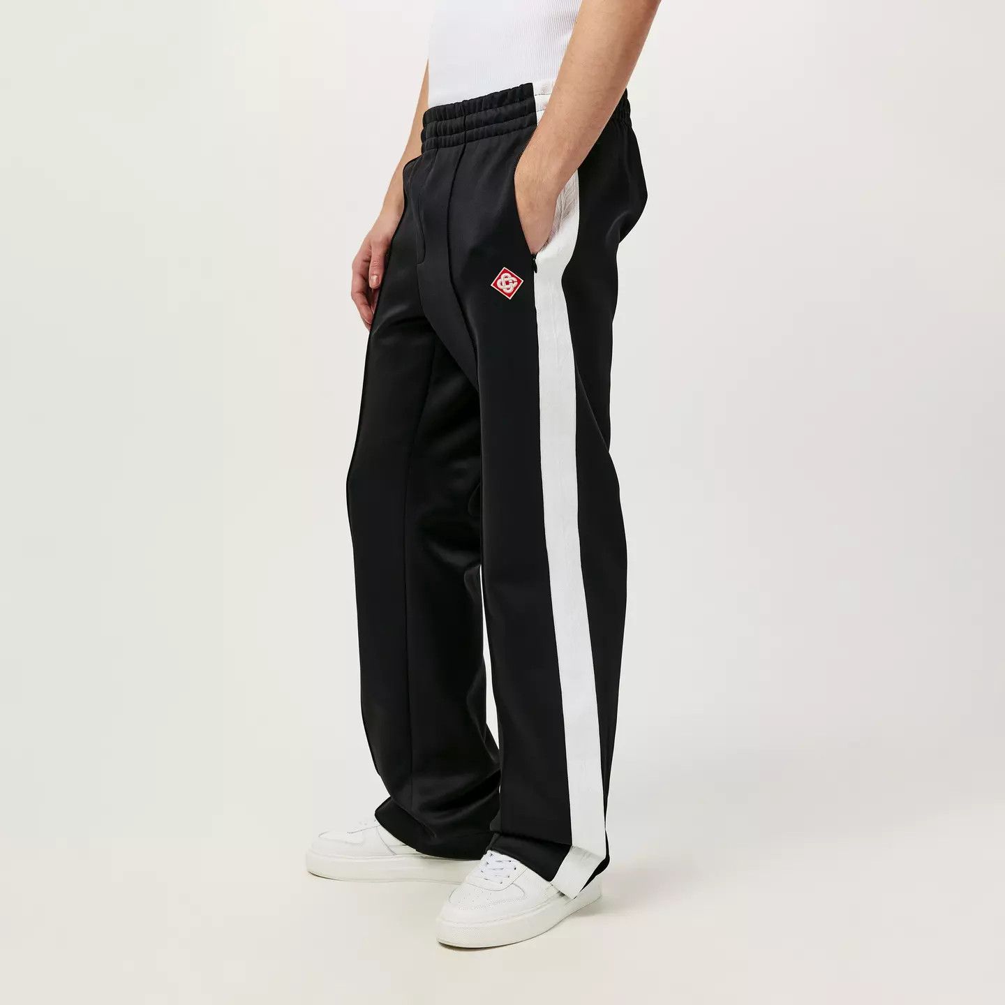 Casablanca o1g2r1mq0426 Open Hem Fleece Relaxed Sweatpants & Joggers Size US 34 / EU 50 - 2 Thumbnail