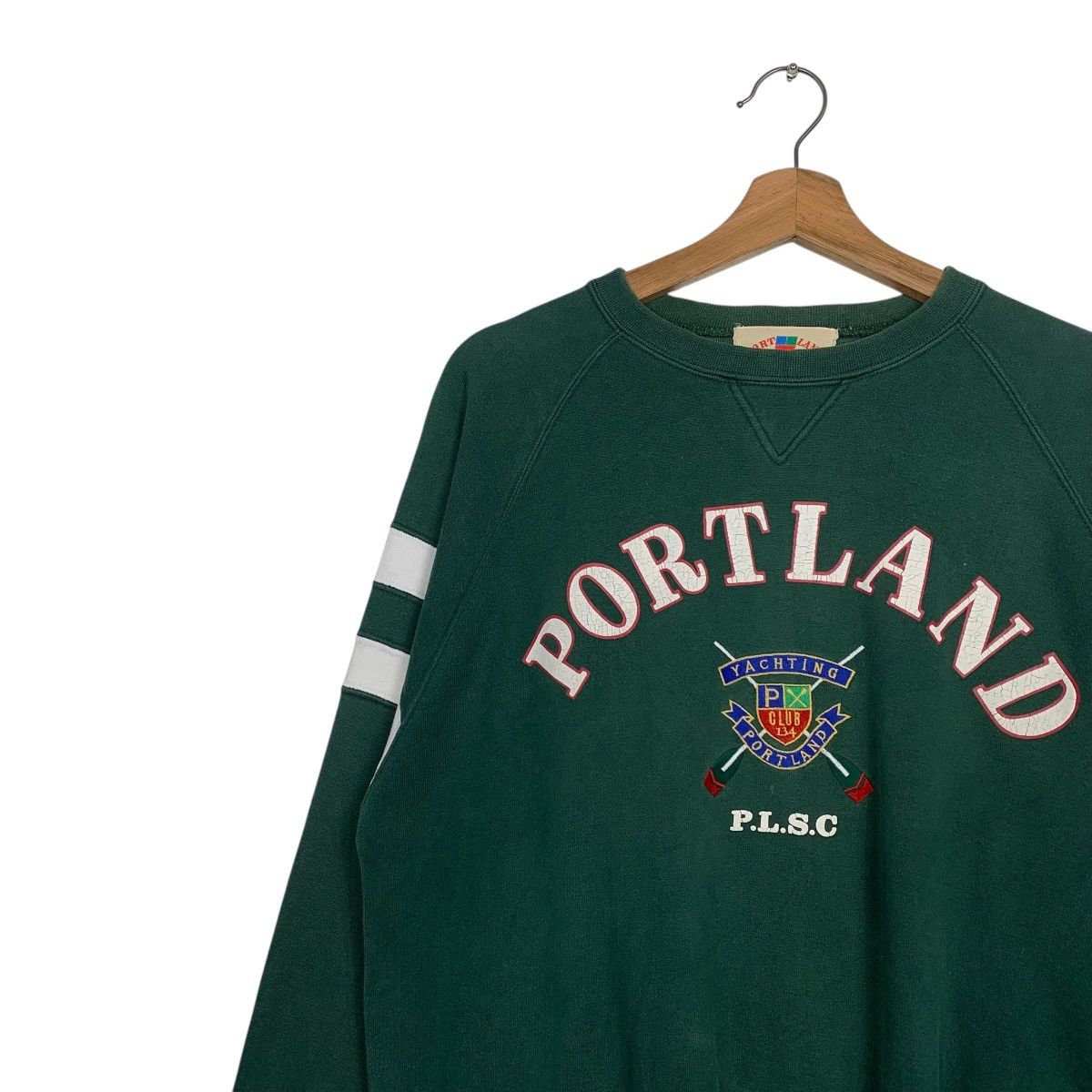 Japanese Brand Portland Crewneck Green Sweatshirt Size US M / EU 48-50 / 2 - 6 Thumbnail