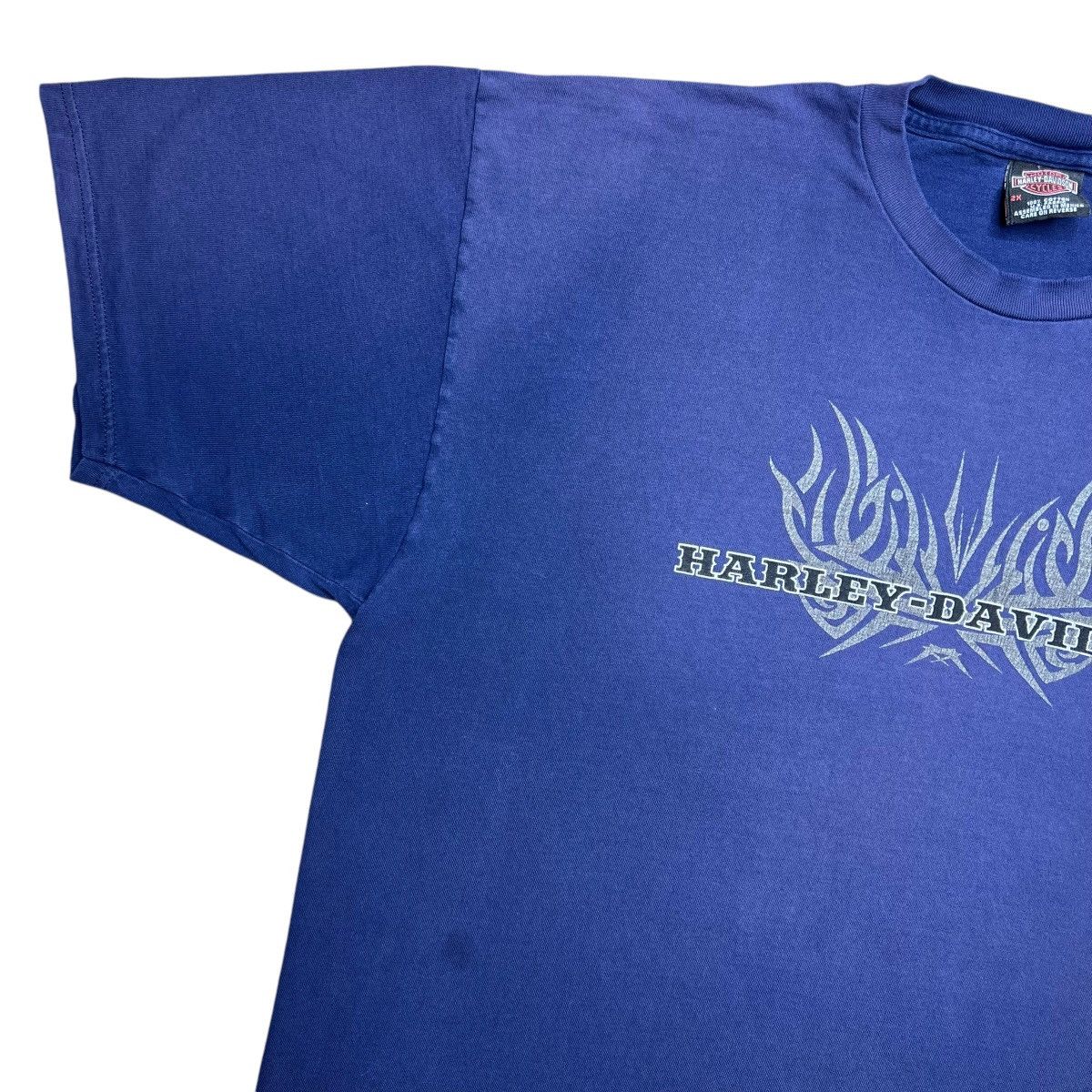 Harley Davidson × Vintage 2002 Harley Davidson Tribal Print Rocky Mountain Denver Tee Size US XXL / EU 58 / 5 - 8 Thumbnail