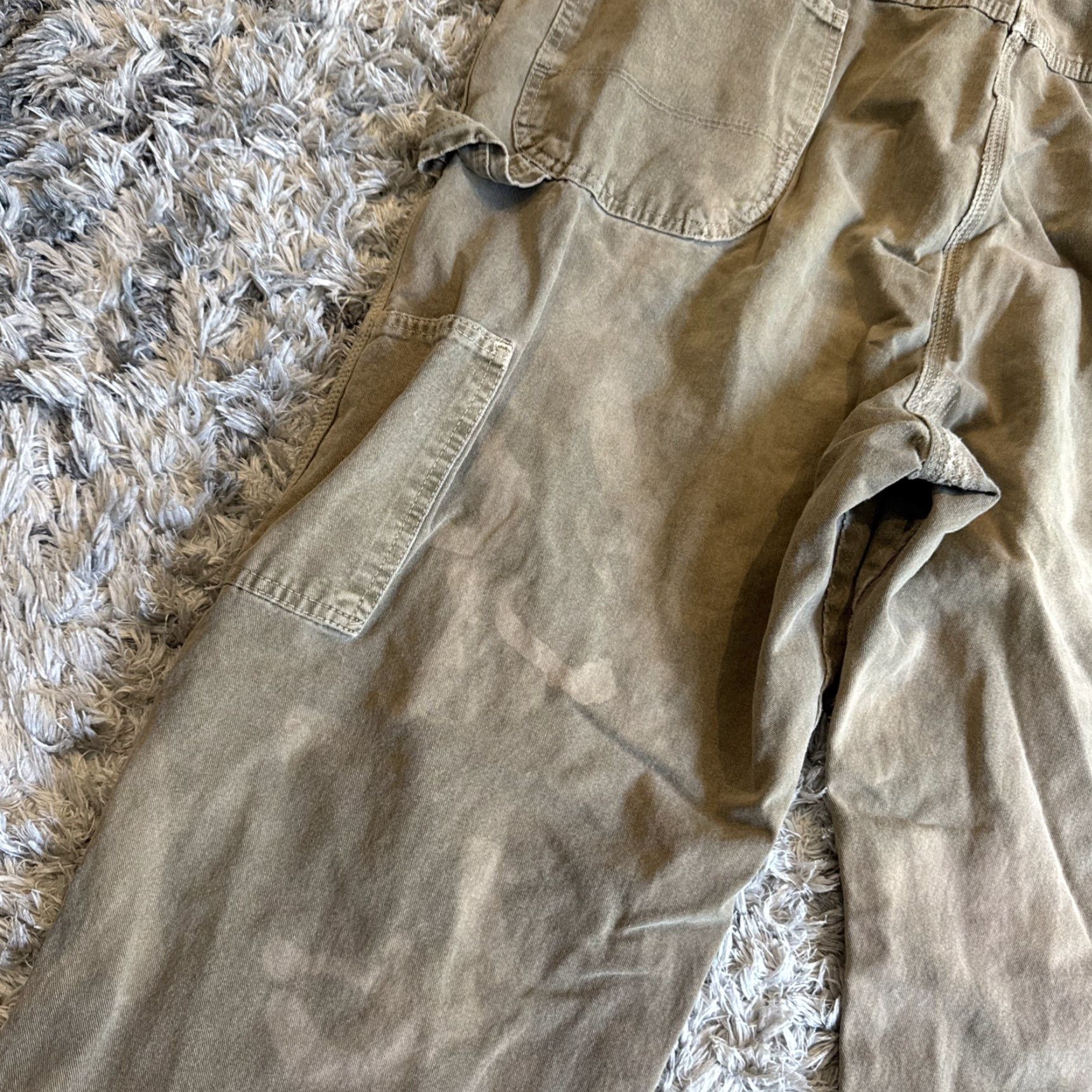 Dickies VINTAGE Dickies Beige Carpenter Workwear THRASHED Jeans Men’s 44x30 90s Y2K Straight Jeans Mens Beige 90s Carpenter Workwear Dickies Jeans Men’s 44x30 Size US 44 / EU 60 - 4 Thumbnail