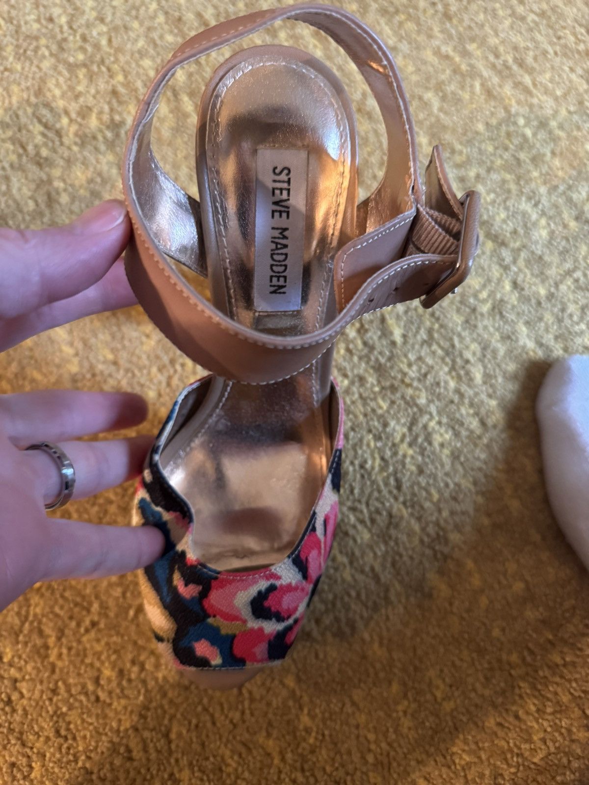 Steve Madden Steve Madden Platform Glitter Floral Heels | Size 7.5 Size US 7.5 / IT 37.5 - 4 Thumbnail