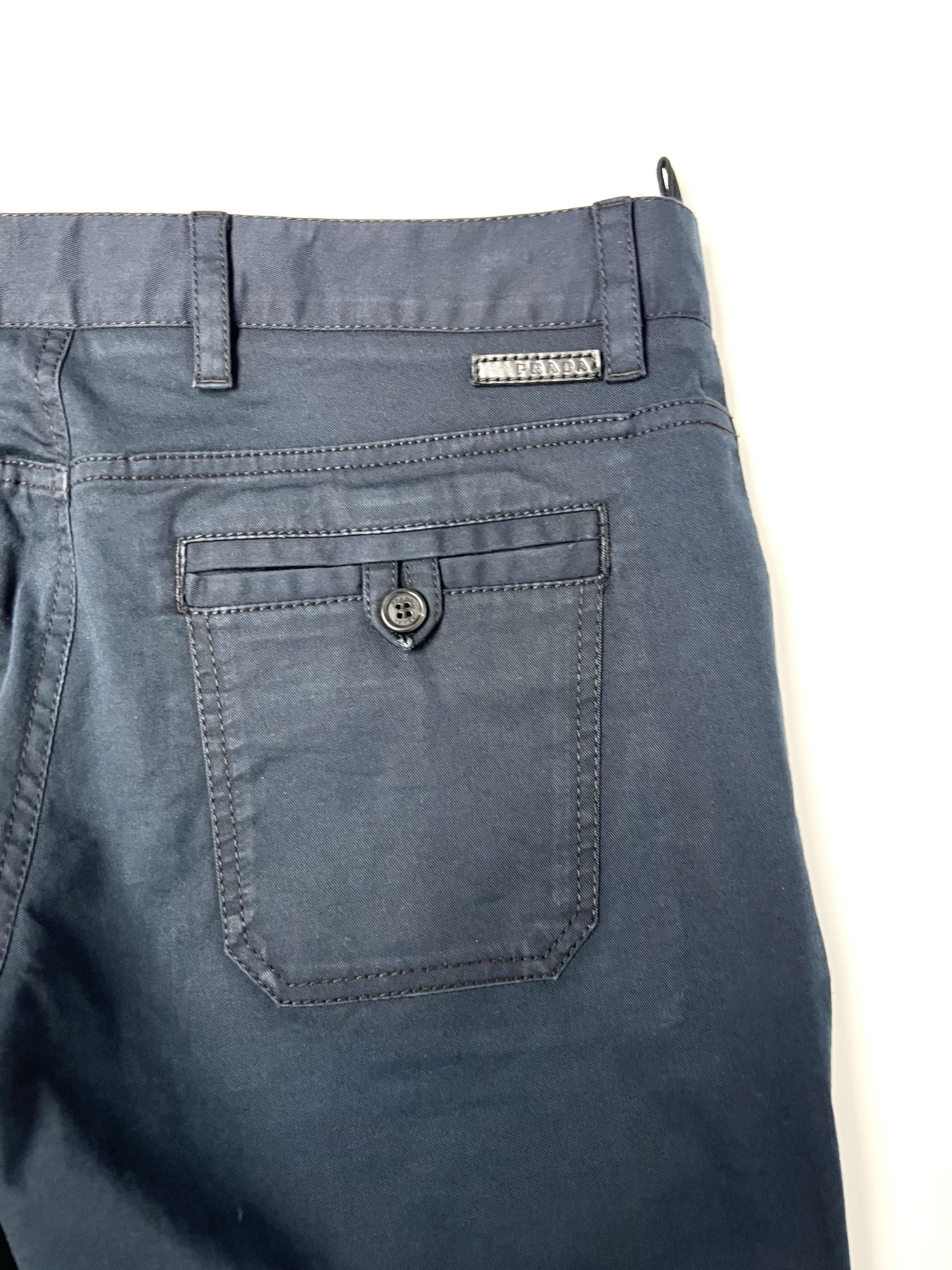 Prada PRADA SPORT LINEA ROSSA COTTON BLEND BLACK CASUAL PANTS Size US 32 / EU 48 - 13 Thumbnail