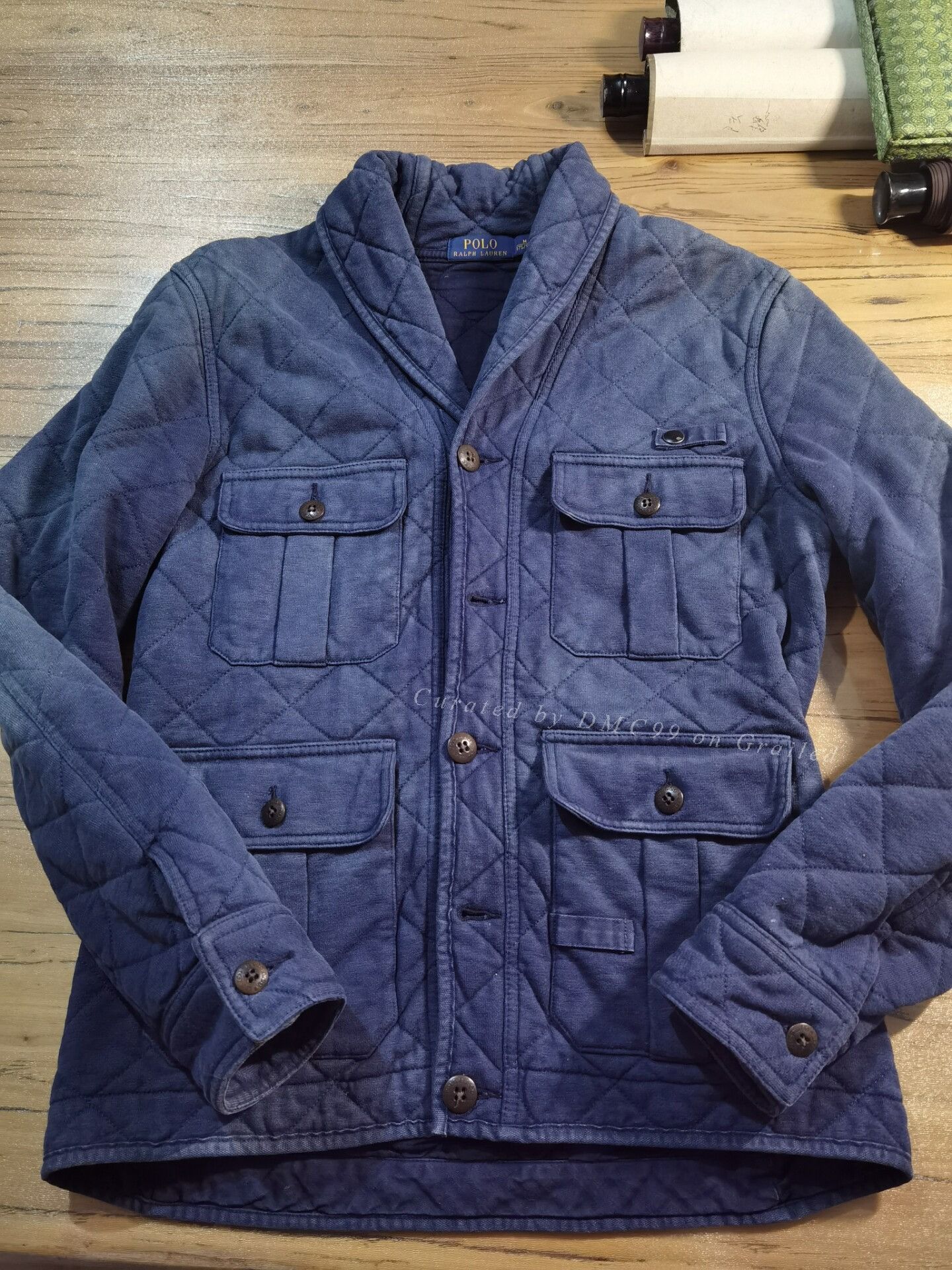 RRL Ralph Lauren RRL Ralph Lauren Blue Dyed Collar Jacket Size US M / EU 48-50 / 2 - 1 Thumbnail