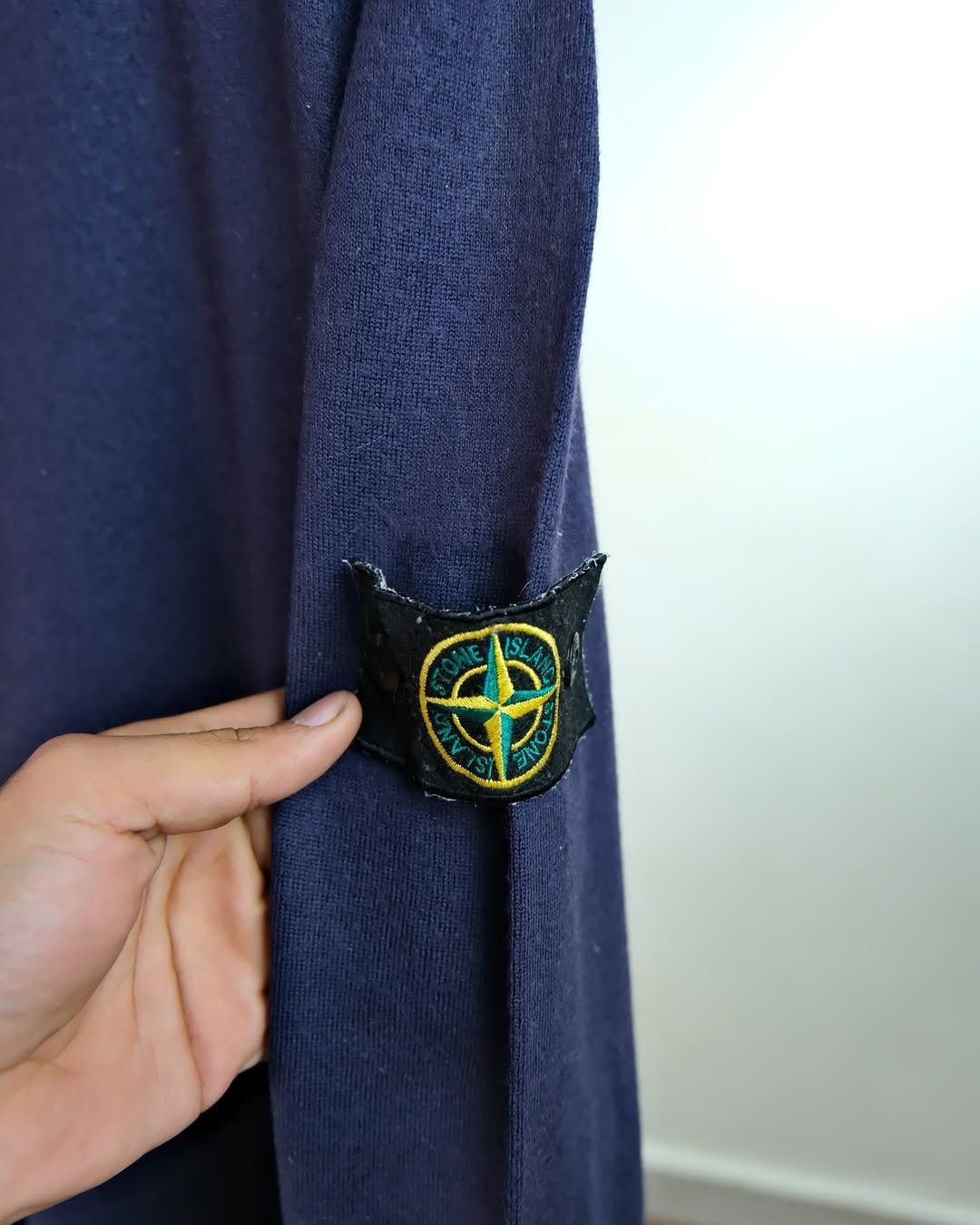 Stone Island × Vintage Y2k Stone Island Tag Blue Sweatshirt Size US M / EU 48-50 / 2 - 5 Thumbnail