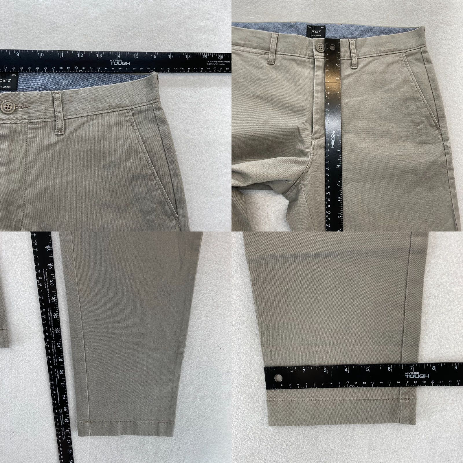 J.Crew J.Crew 770 Pants Mens 31x32 Slim Straight Leg Brown Stretch Fabric Chino Preppy Size US 31 - 8 Thumbnail