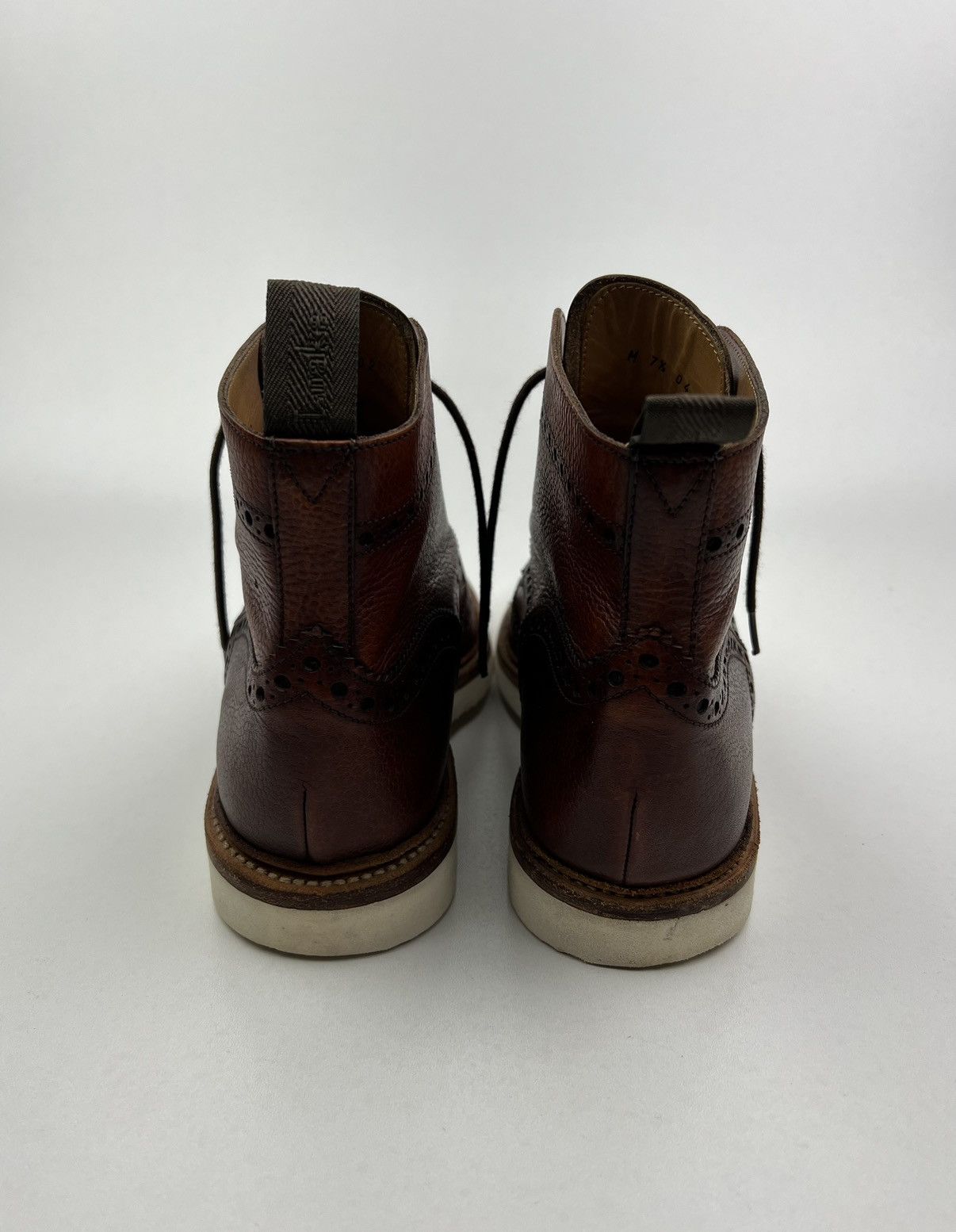 Loake LOAKE Brogues Leather Boots MAMBA Wingtip Brown Men’s Size US 8.5 / EU 41-42 - 7 Thumbnail
