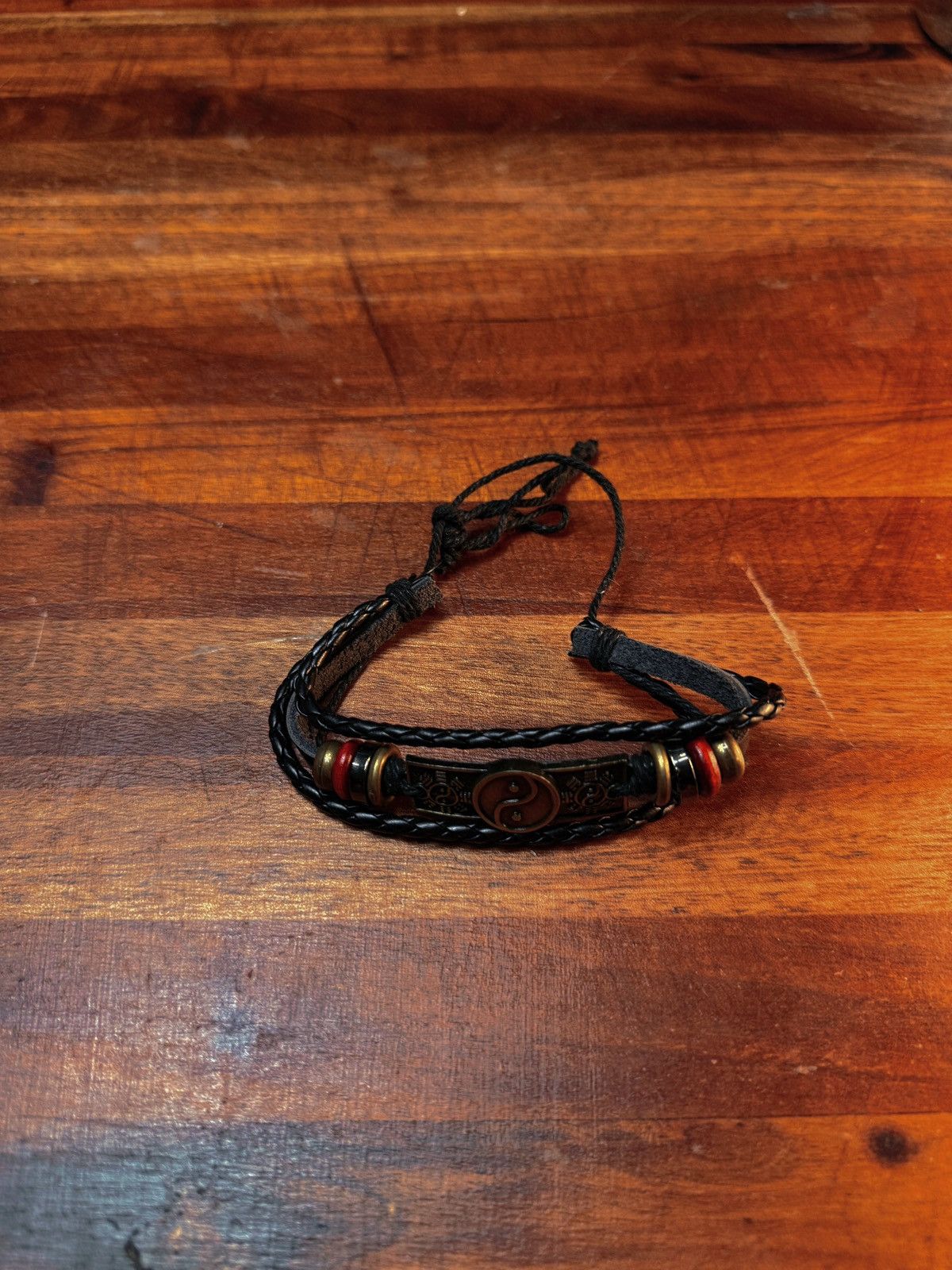 Other Boho Yin Yang Braided Bracelet – Adjustable Unisex Charm Size ONE SIZE - 3 Thumbnail