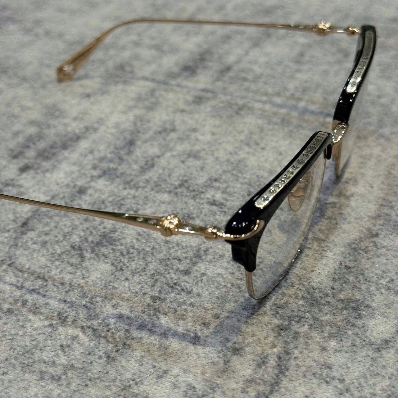 Chrome Hearts CHROME HEARTS SLUNTRADICTION (54) BLACK/GOLD PLATED Size ONE SIZE - 6 Thumbnail