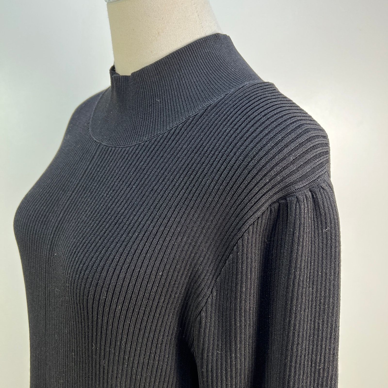 Hill House Hill House The Persephone Dress Black Knit Long Sleeves Size XXL / US 16-18 / IT 52-54 - 6 Thumbnail