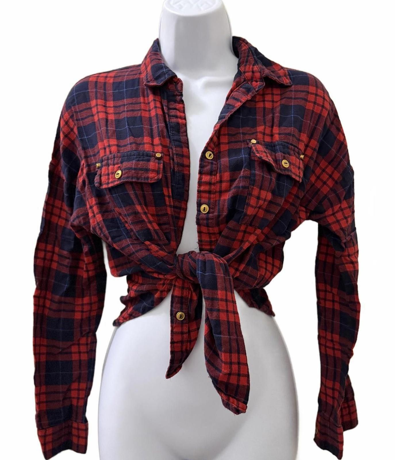 Other FIFTY STREET Flannel Longsleeve Collared Shirt (SMALL) Size S / US 4 / IT 40 - 1 Thumbnail
