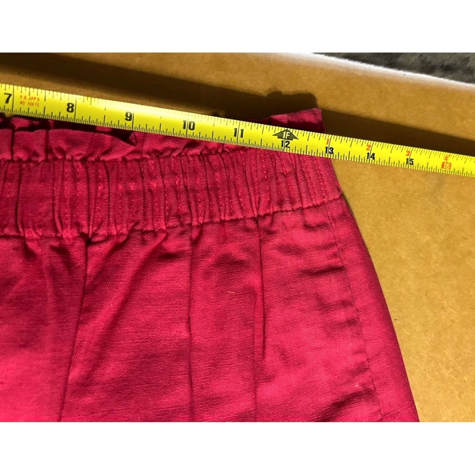 J.Crew J.CREW Linen Blend Skirt Women Size 8 Pink Scalloped Trim Elastic Waist Knit Solid Long Vintage: No Size 30" / US 8 / IT 44 - 7 Thumbnail