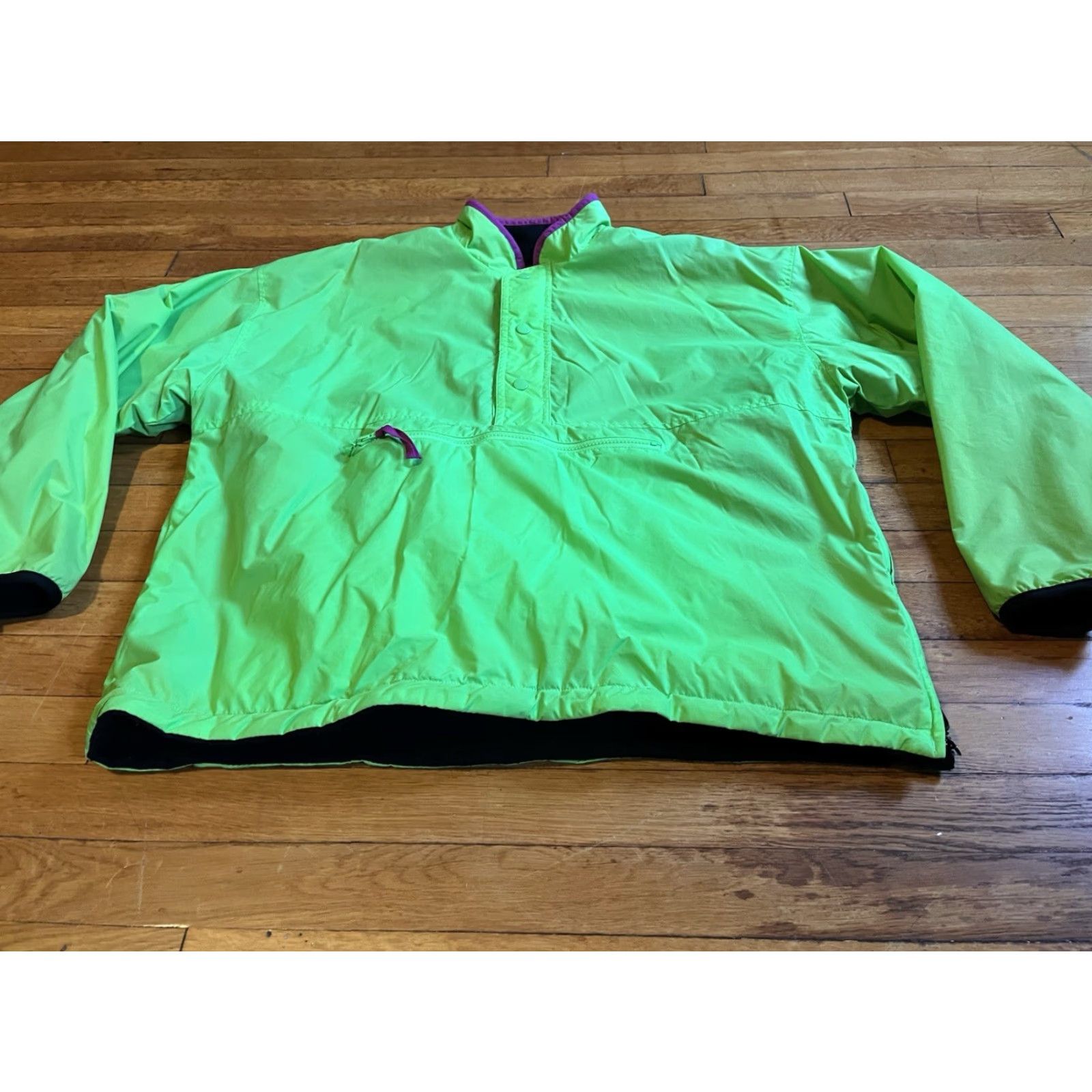 Gap VINTAGE Gap Arctic Light Fleece Reversible 1/2 Zip Jacket Men’s Medium Green Size US M / EU 48-50 / 2 - 2 Thumbnail