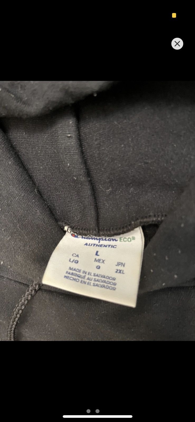 Champion Vintage Y2K Russell Athletic Black Blank hoodie L Faded Size US L / EU 52-54 / 3 - 3 Thumbnail