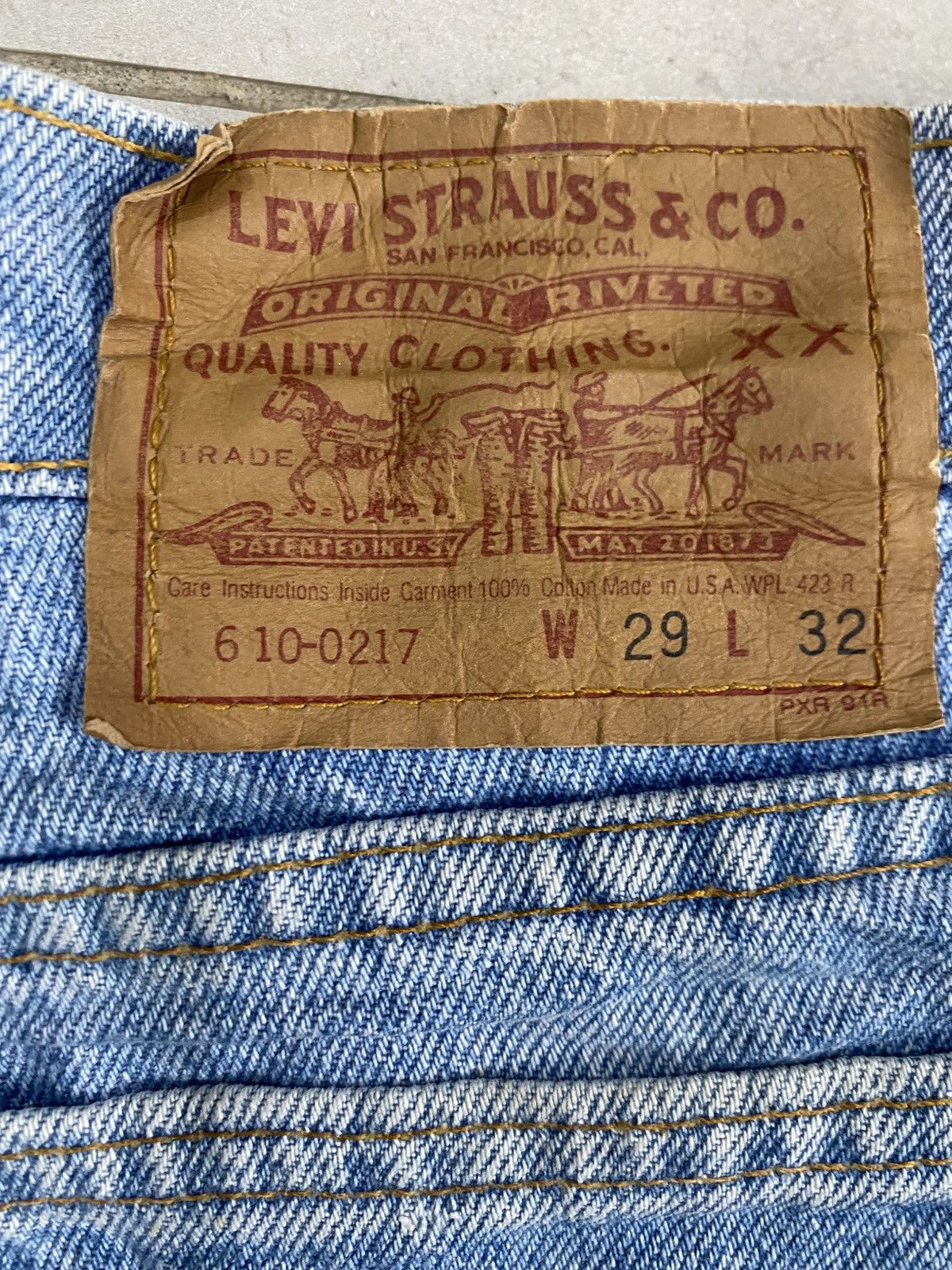 Levi's VINTAGE LEVIS 610-0217 USA Size US 28 / EU 44 - 12 Thumbnail