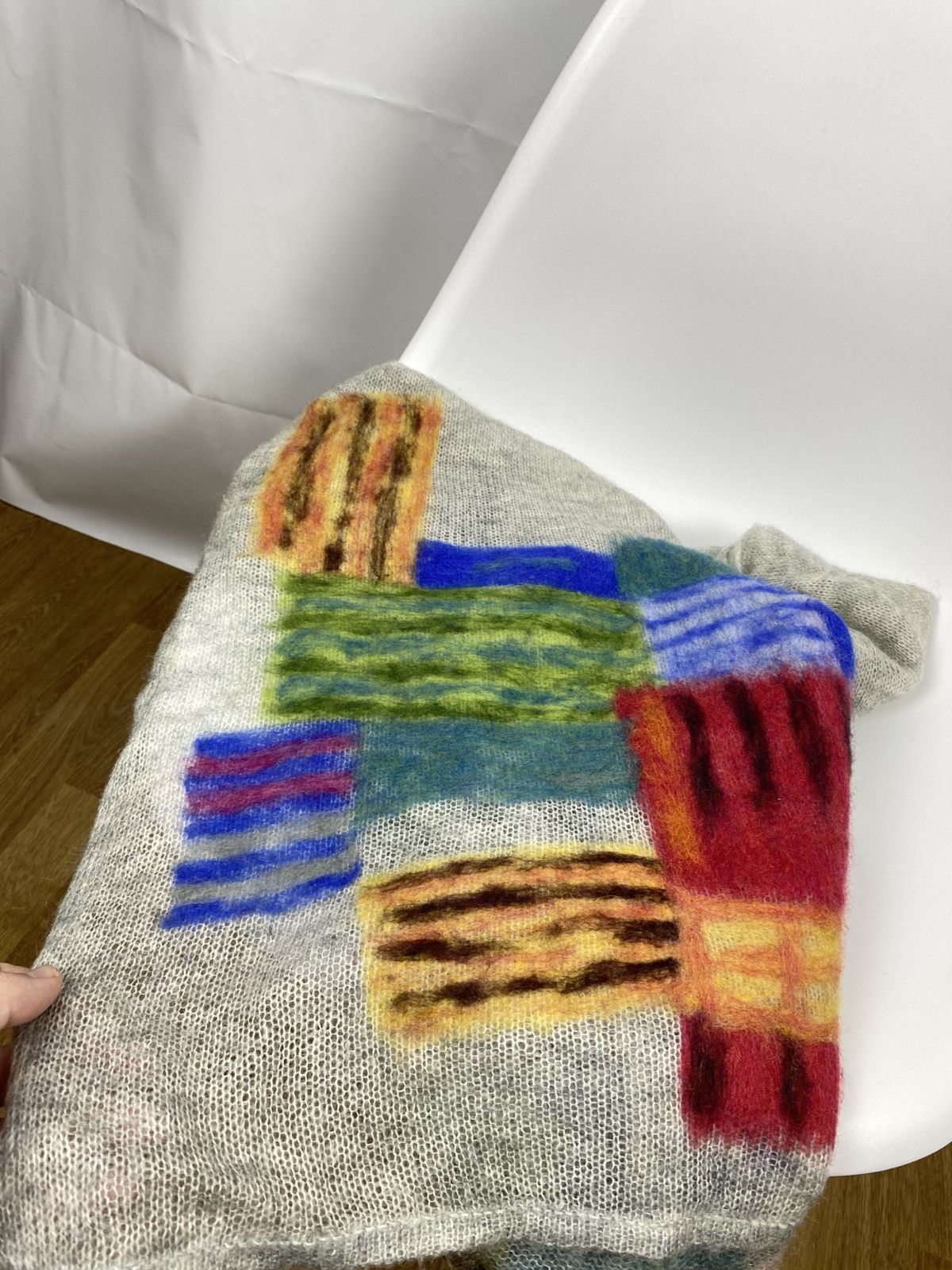 Other Troubadour Mohair-Nylon Printed Scarf Embroidered Size ONE SIZE - 9 Thumbnail