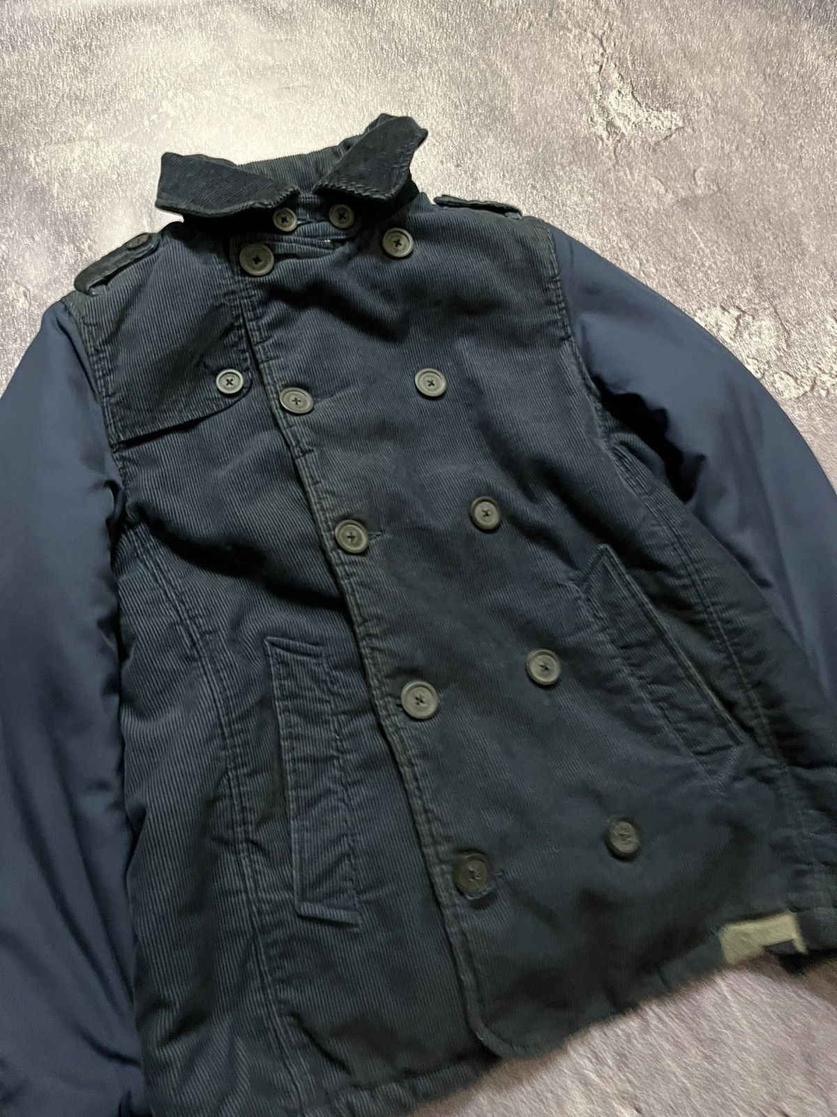 Diesel rare vintage diesel corduroy jacket with nylon sleeve Size XL / US 12-14 / IT 48-50 - 2 Thumbnail