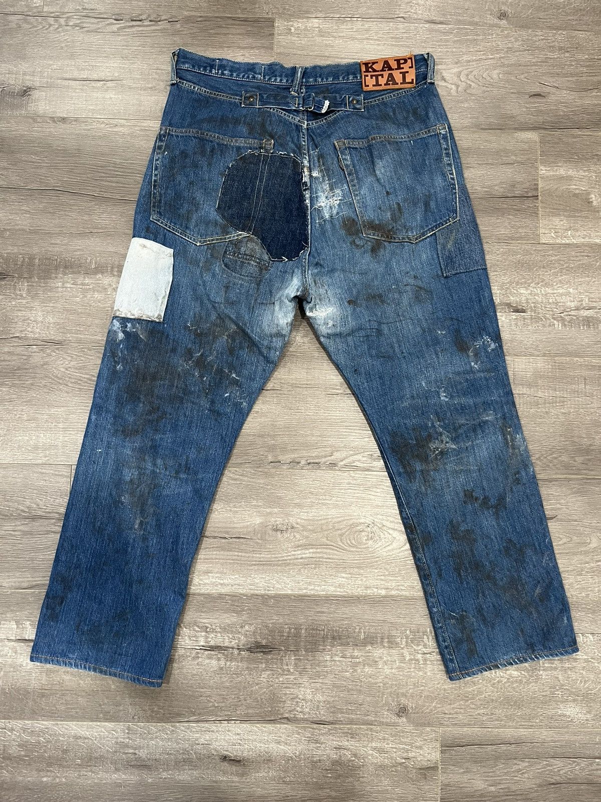 Japanese Brand Kapital Painter Patchwork Denim Size US 34 / EU 50 - 3 Thumbnail