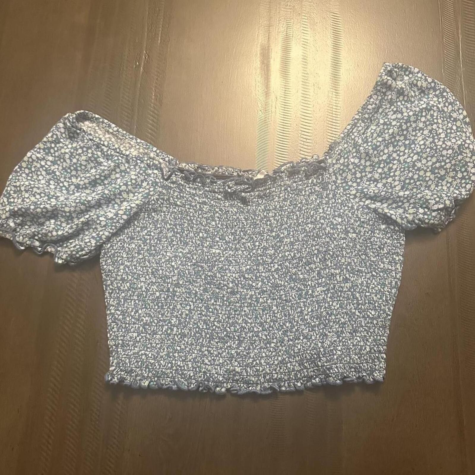 Other Aerie Women's Blue and Multi Crop-top Size S / US 4 / IT 40 - 1 Thumbnail