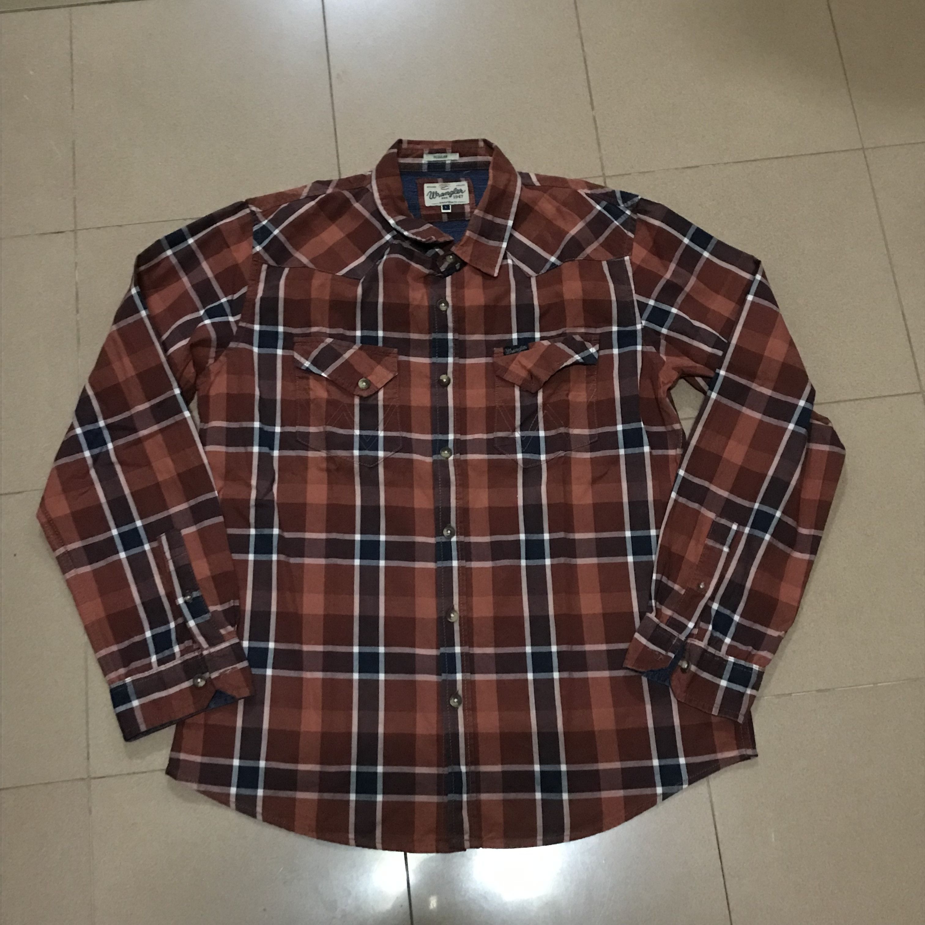 Wrangler Wrangler Flannel Tartan long Sleeves shirt Size L Size US M / EU 48-50 / 2 - 7 Thumbnail