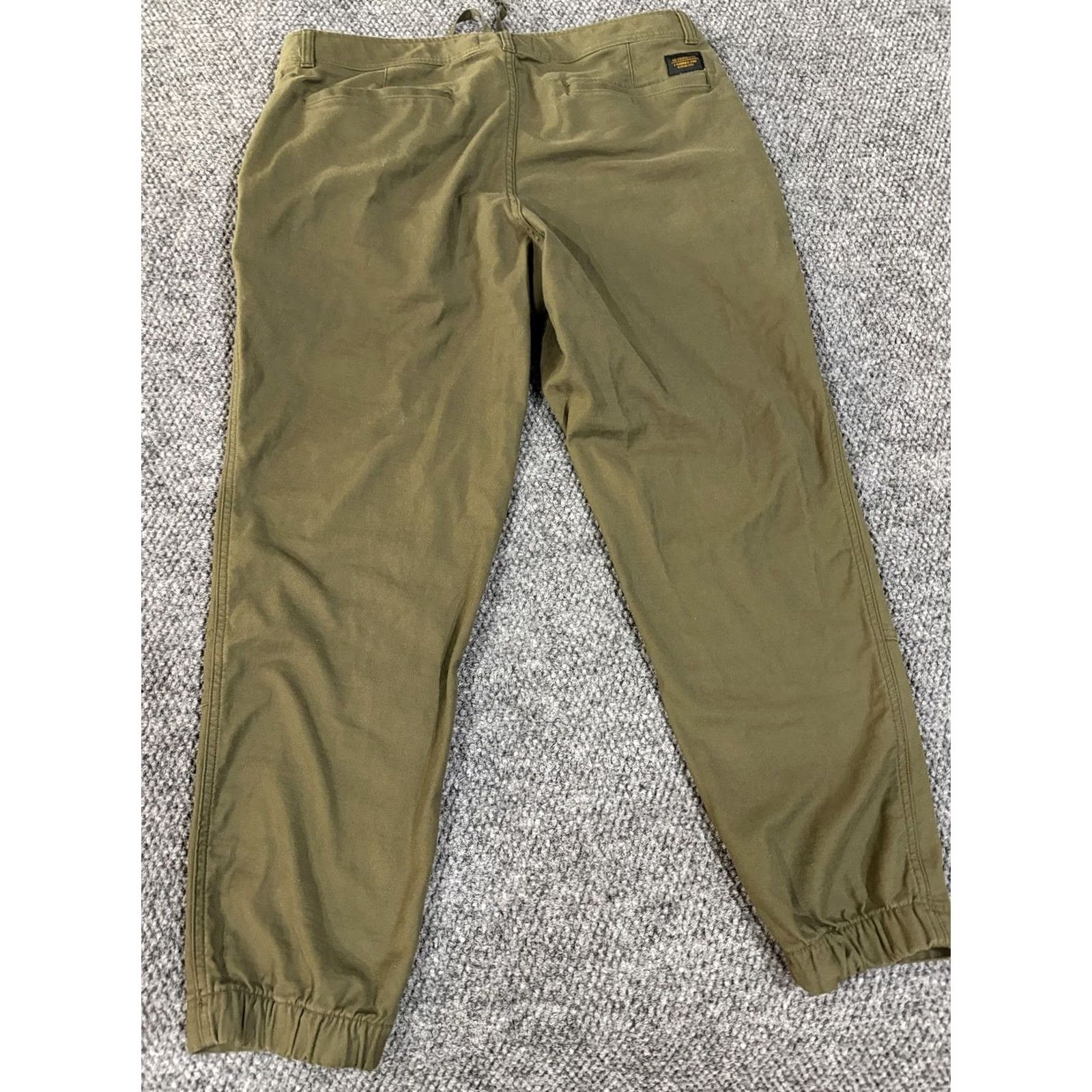 Vintage REI Cooperative Pants Mens 38x30 Green Canvas Jogger Stretch Elastic Cuff Hiking Size US 38 / EU 54 - 7 Thumbnail