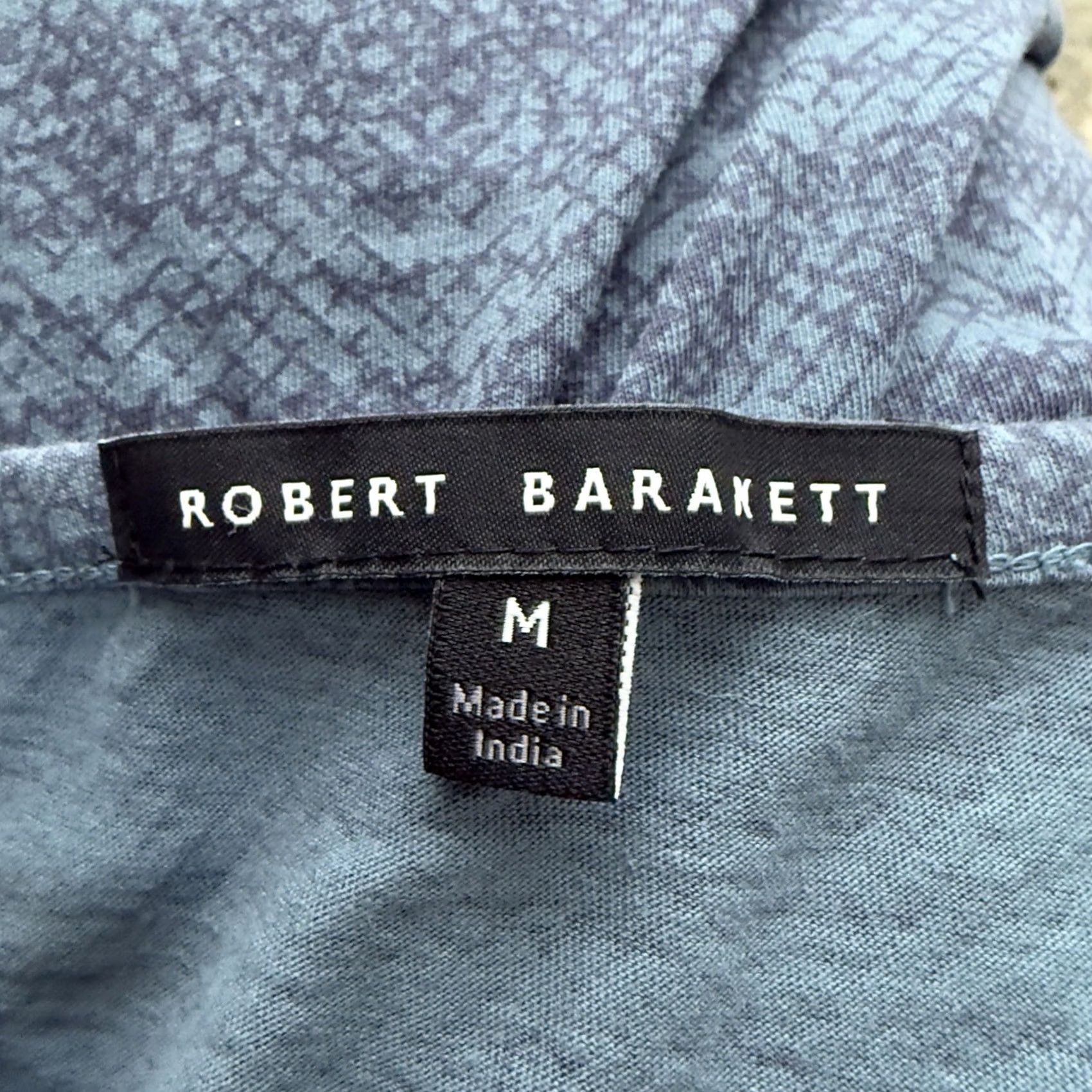 Vintage Robert Barakett Blue T-Shirt V-Neck Mens M Size US M / EU 48-50 / 2 - 4 Thumbnail