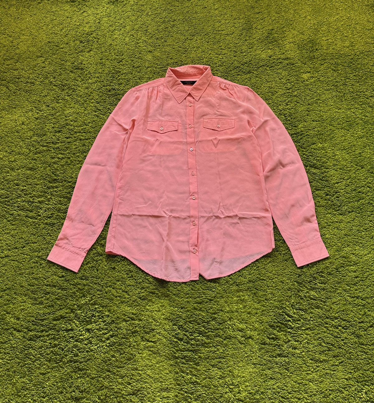 Designer × Max Mara × Weekend Max Mara Max Mara Weekend 100% silk buttons up shirt blouse Size M / US 6-8 / IT 42-44 - 1 Thumbnail