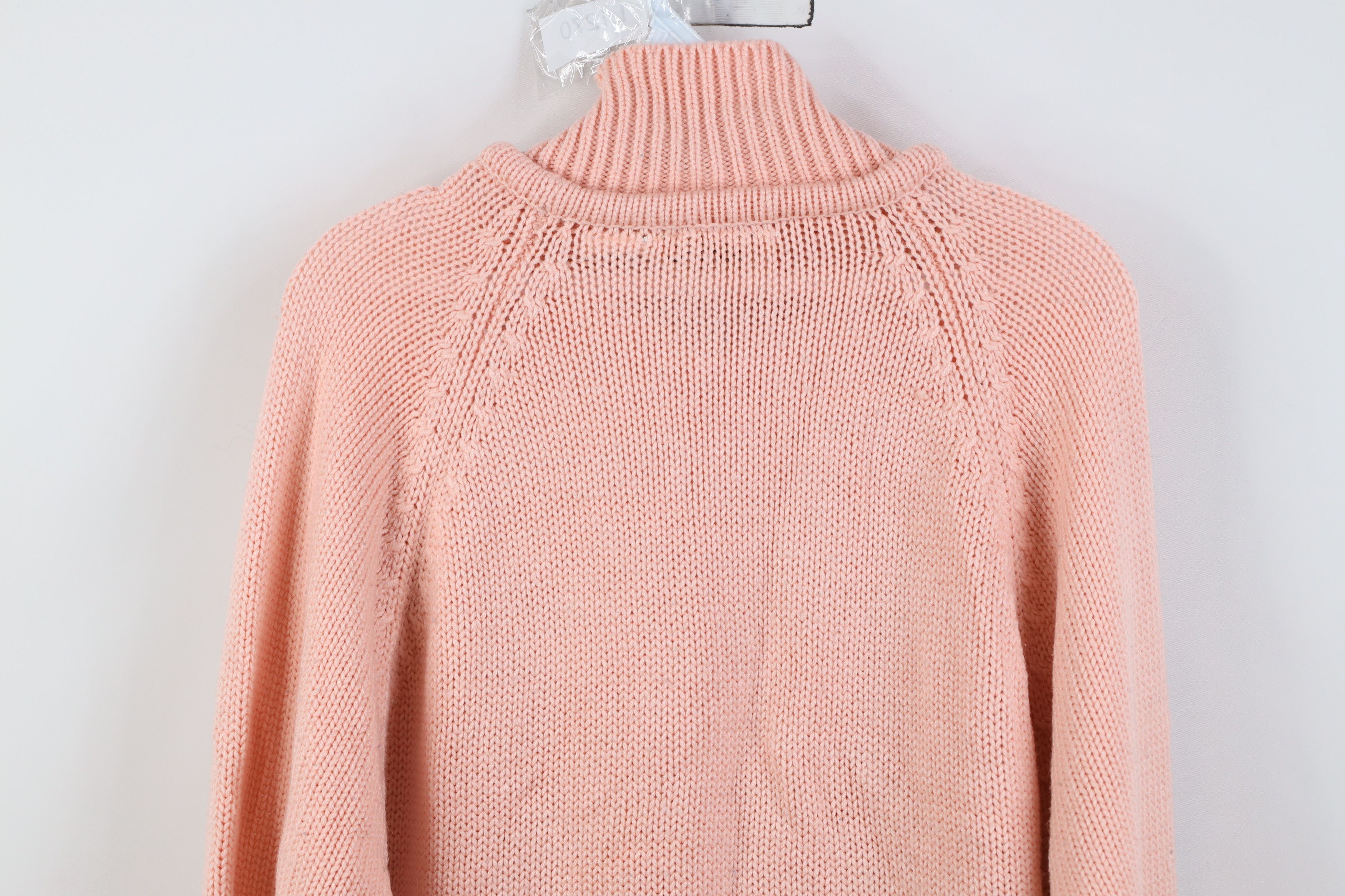 Vintage Vintage 70s Streetwear Ribbed Knit Collared Sweater Pink Size L / US 10 / IT 46 - 10 Thumbnail
