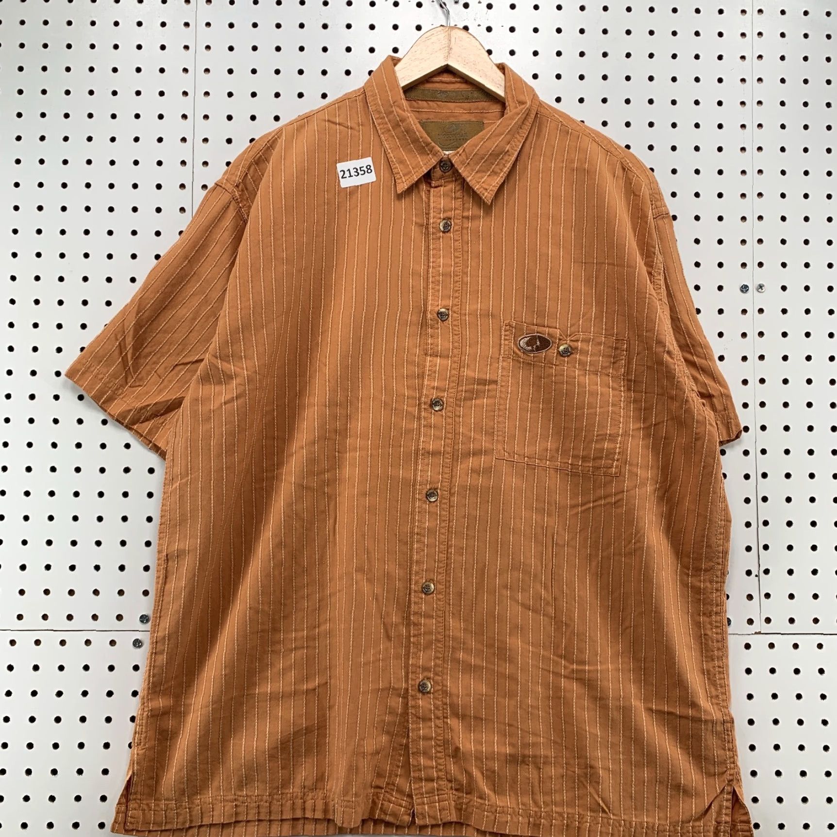 Vintage Mossy Oak Button Shirt Orange Short Sleeve Pocket Mens Medium 25.5x32 Size US M / EU 48-50 / 2 - 6 Thumbnail
