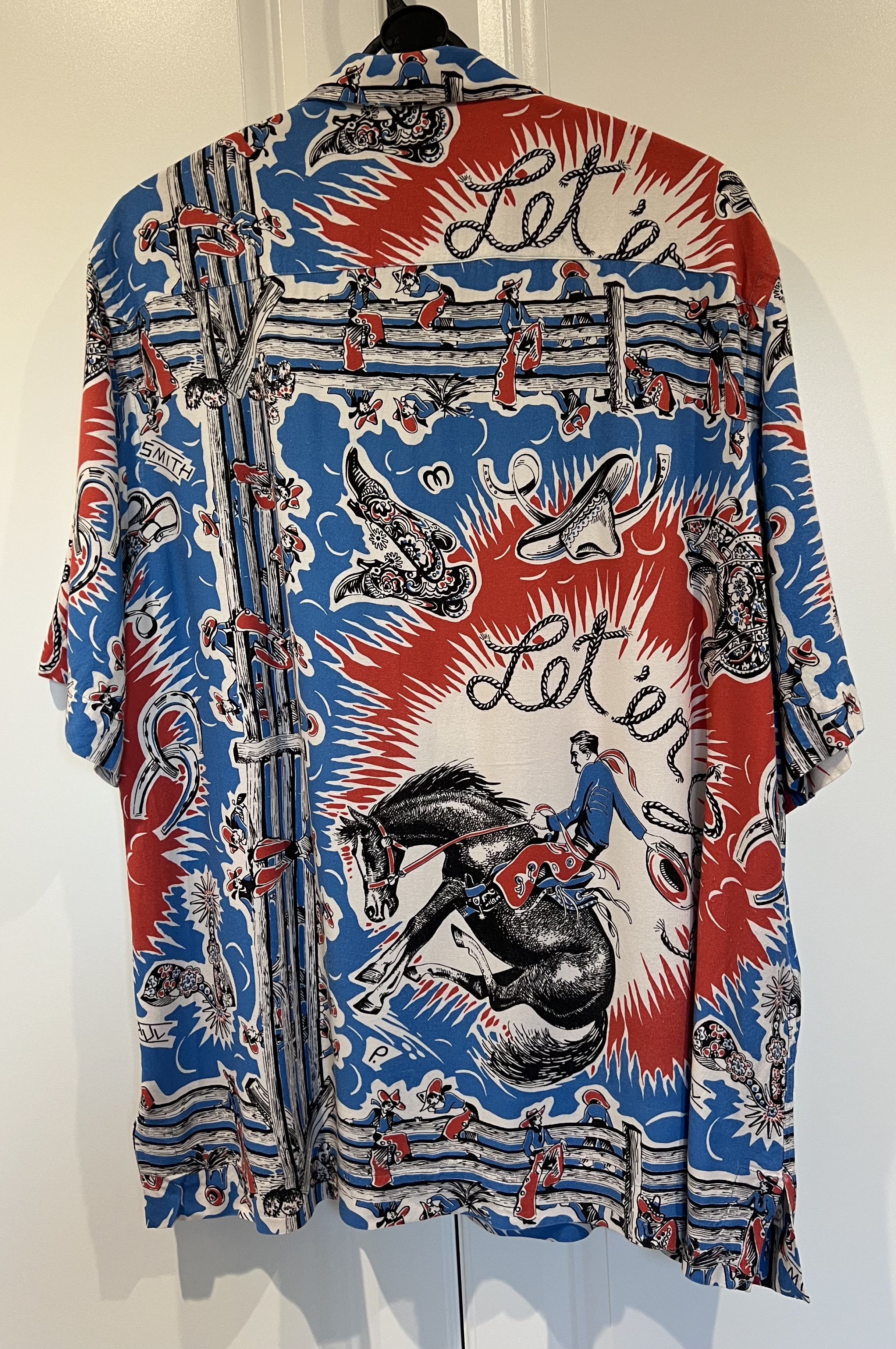 Paul Smith Cowboy print short sleeve shirt Size US L / EU 52-54 / 3 - 2 Thumbnail