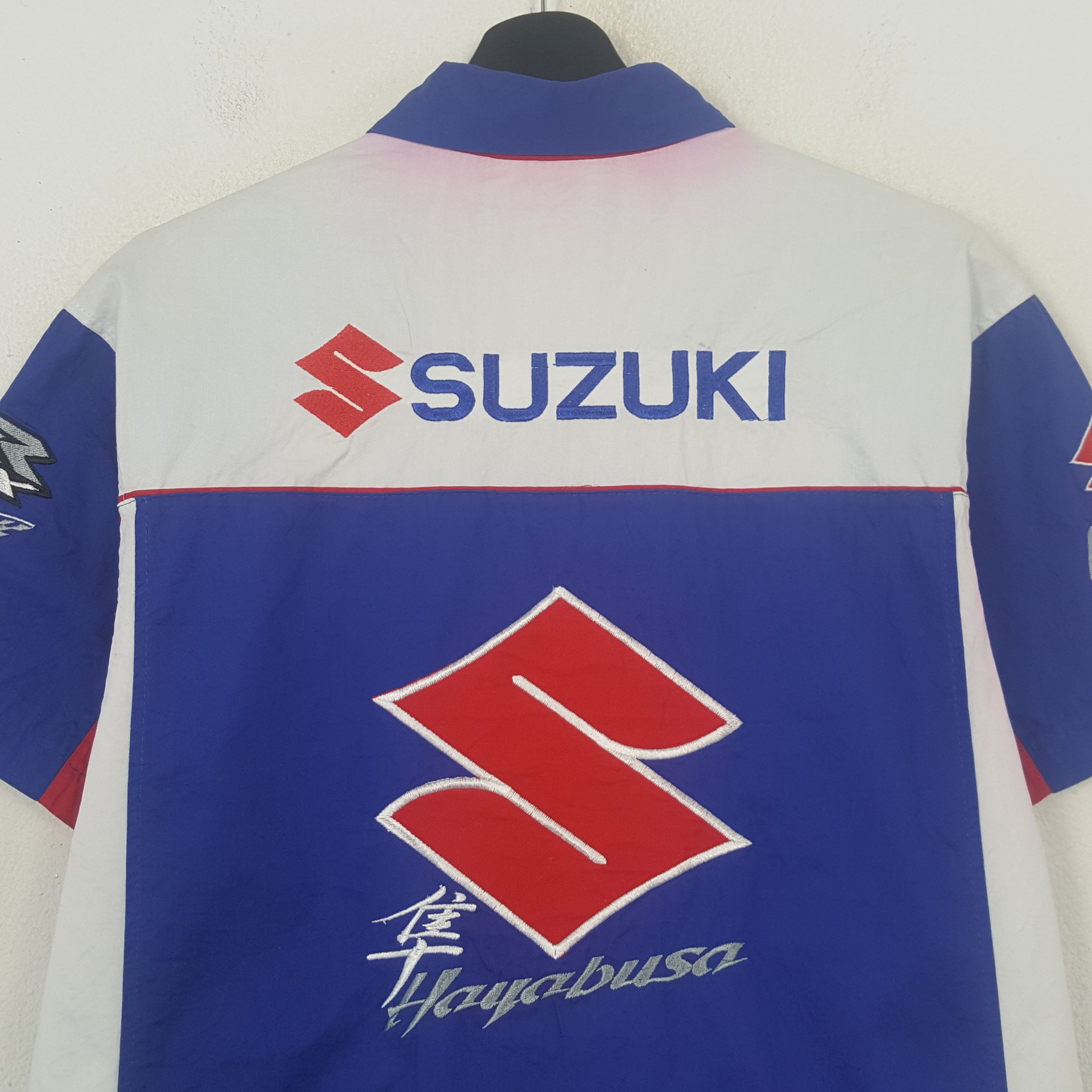 Vintage Suzuki Hayabusa Japanese Motorsports Shirt C294N67 Size US M / EU 48-50 / 2 - 2 Thumbnail