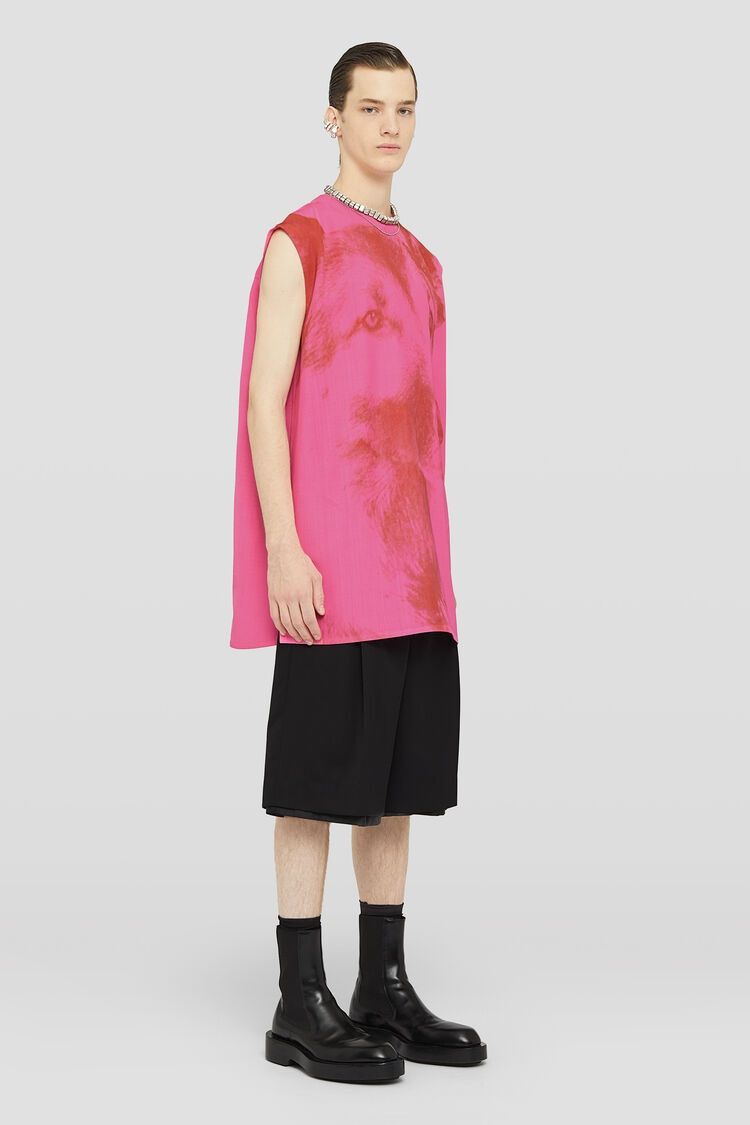 Jil Sander o1w1db10825 Tank Top in Pink Size US M / EU 48-50 / 2 - 3 Thumbnail