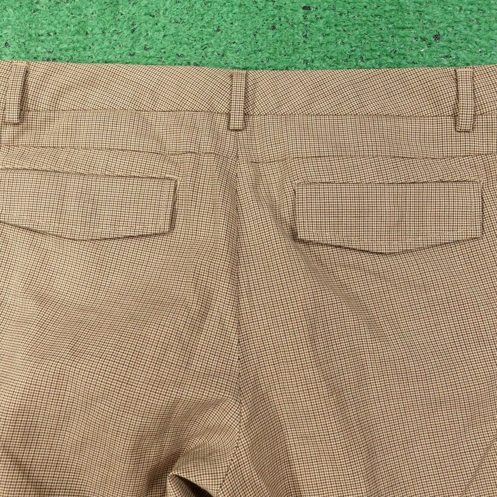Gap Gap Brown Check Hip Slung Fit Wool Blend Dress Pants Womens 6 Regular Inseam 30.5 in Pockets Lined Twill Business Casual Workwear Mens Womens Size 28" / US 6 / IT 42 - 5 Thumbnail