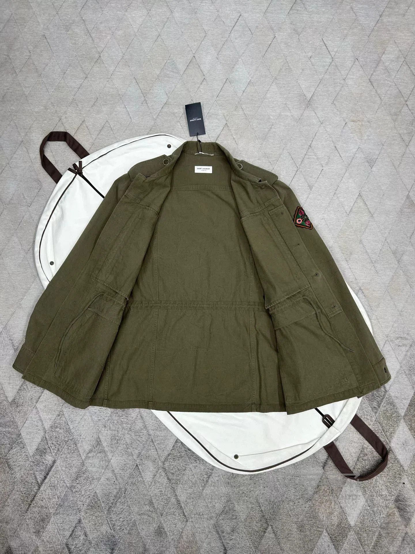 Saint Laurent Paris Saint Laurent SLP Bead Embroidery Safari Jacket. Size US M / EU 48-50 / 2 - 2 Thumbnail
