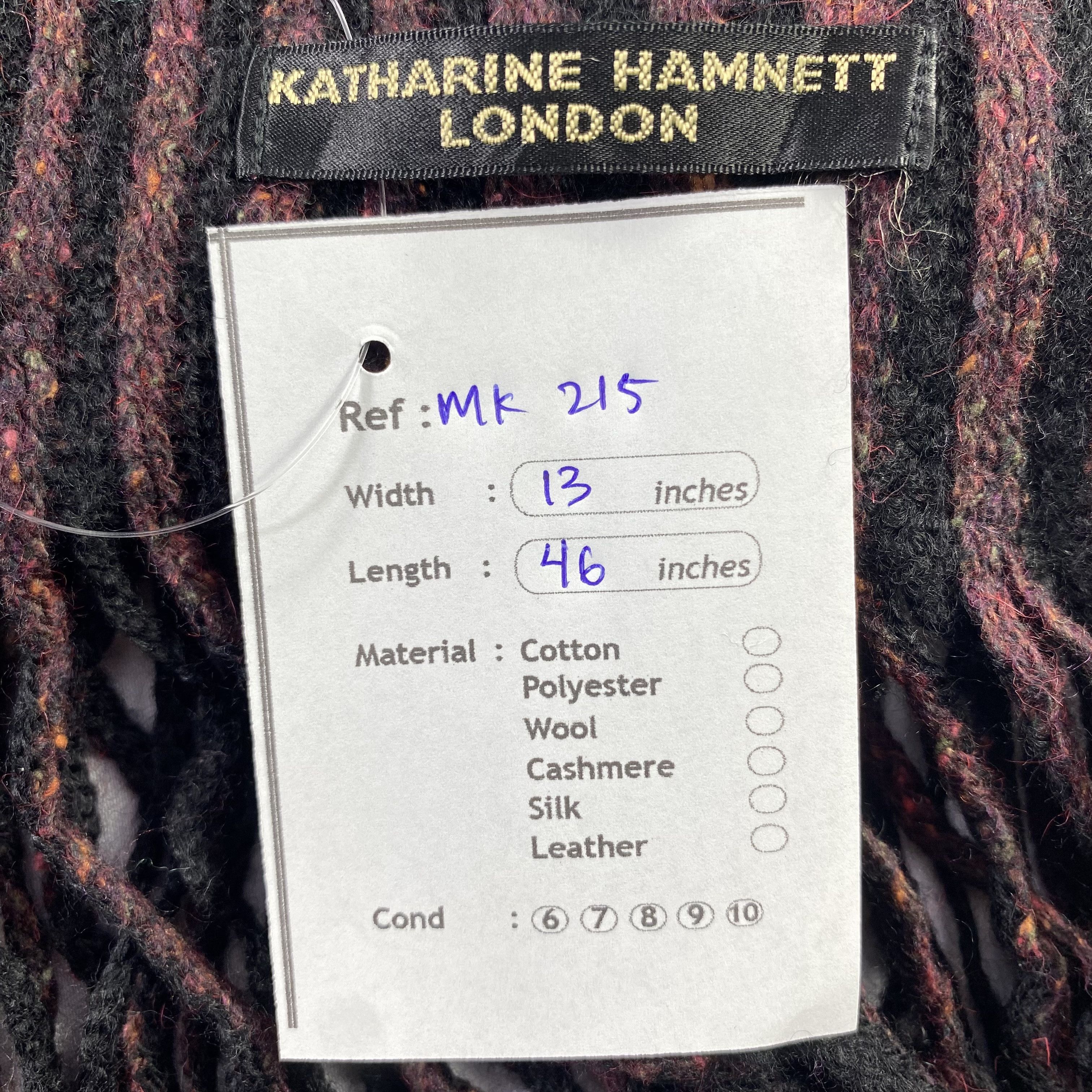 Katharine Hamnett London Katharine Hamnett London Scarf Neck Wrap Wool Muffler Size ONE SIZE - 5 Thumbnail
