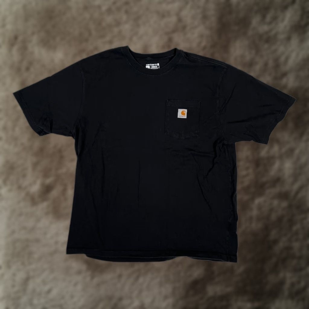 Carhartt VINTAGE Carhartt Pocket Tee T-Shirt Black XL Loose Fit Work Wear Men’s Size US XXL / EU 58 / 5 - 1 Thumbnail