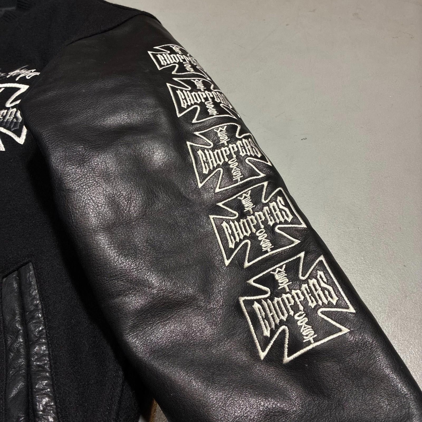 West Coast Choppers Vintage West Coast Choppers Wool & Leather Moto Jacket Size US M / EU 48-50 / 2 - 6 Thumbnail