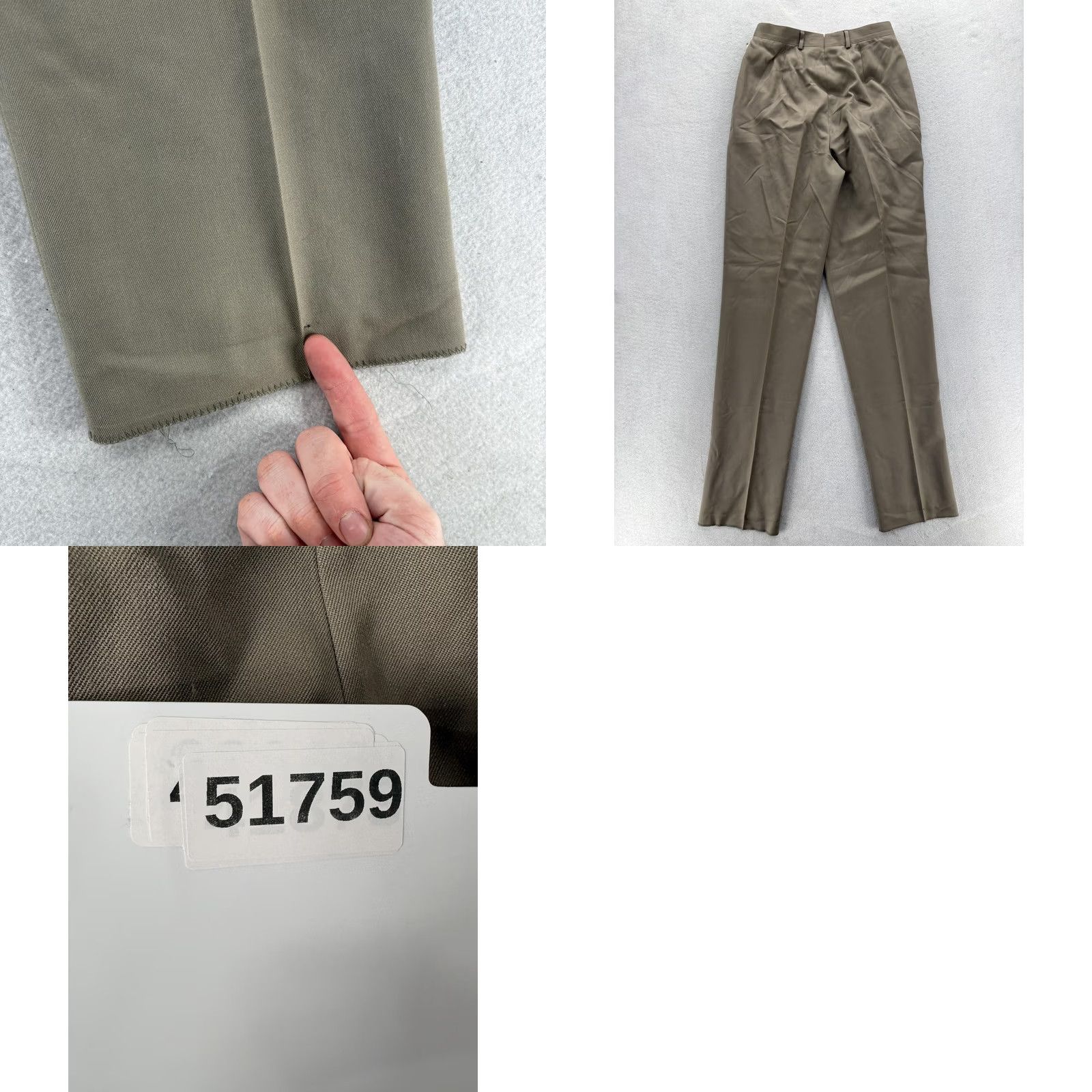 Brooks Brothers VINTAGE Brooks Brothers Dress Pants Womens 6 Taupe Wool Pleated USA Twill Career Beige Pockets Button 36in Inseam Mens Women Girls Size 28" / US 6 / IT 42 - 9 Thumbnail